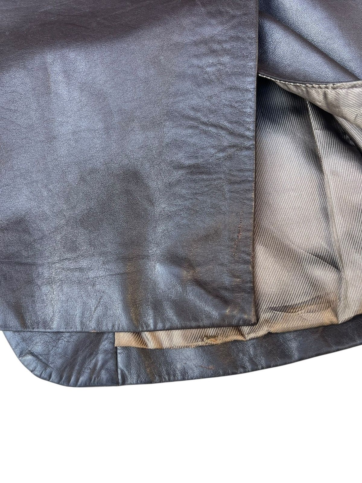 Calvin Klein Vintage CK Calvin Klein Italy Leather Coat Blazer Jacket Size US M / EU 48-50 / 2 - 23 Thumbnail