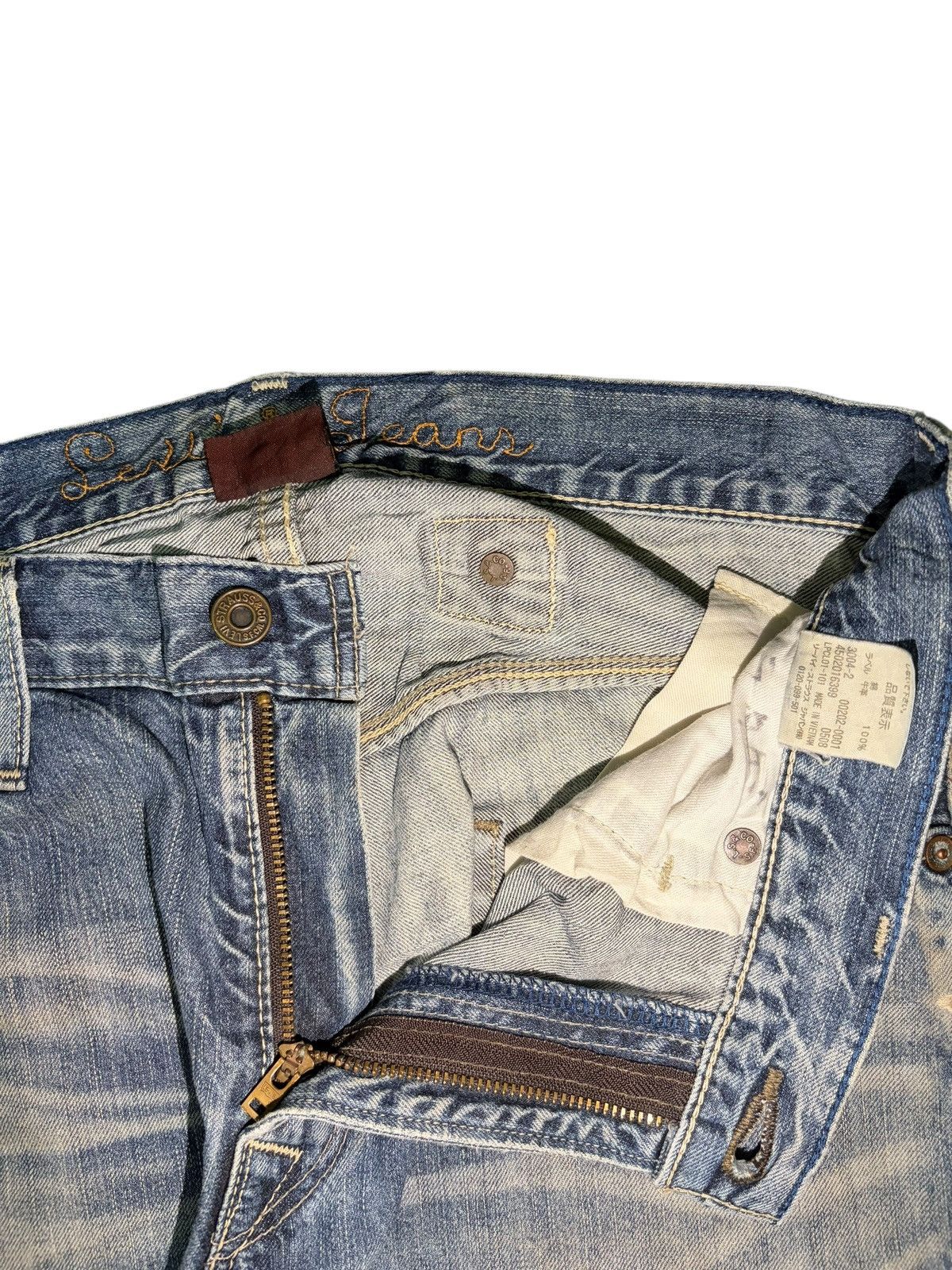 Levi's Vintage 90s Levis 202 Buckle Back Distressed Jeans Size 30" / US 8 / IT 44 - 5 Thumbnail