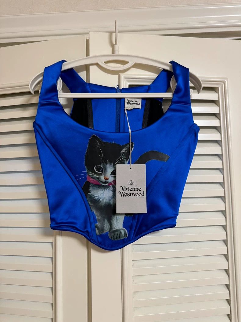 Vivienne Westwood Vivienne Westwood sizeUK10/US6 Dark blue kitten bra Size S / US 4 / IT 40 - 2 Thumbnail