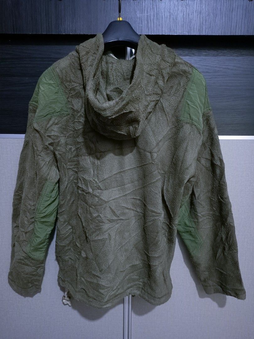 Levi's × Vintage Vintage Levis army hoodie fleece jacket Size US L / EU 52-54 / 3 - 4 Thumbnail