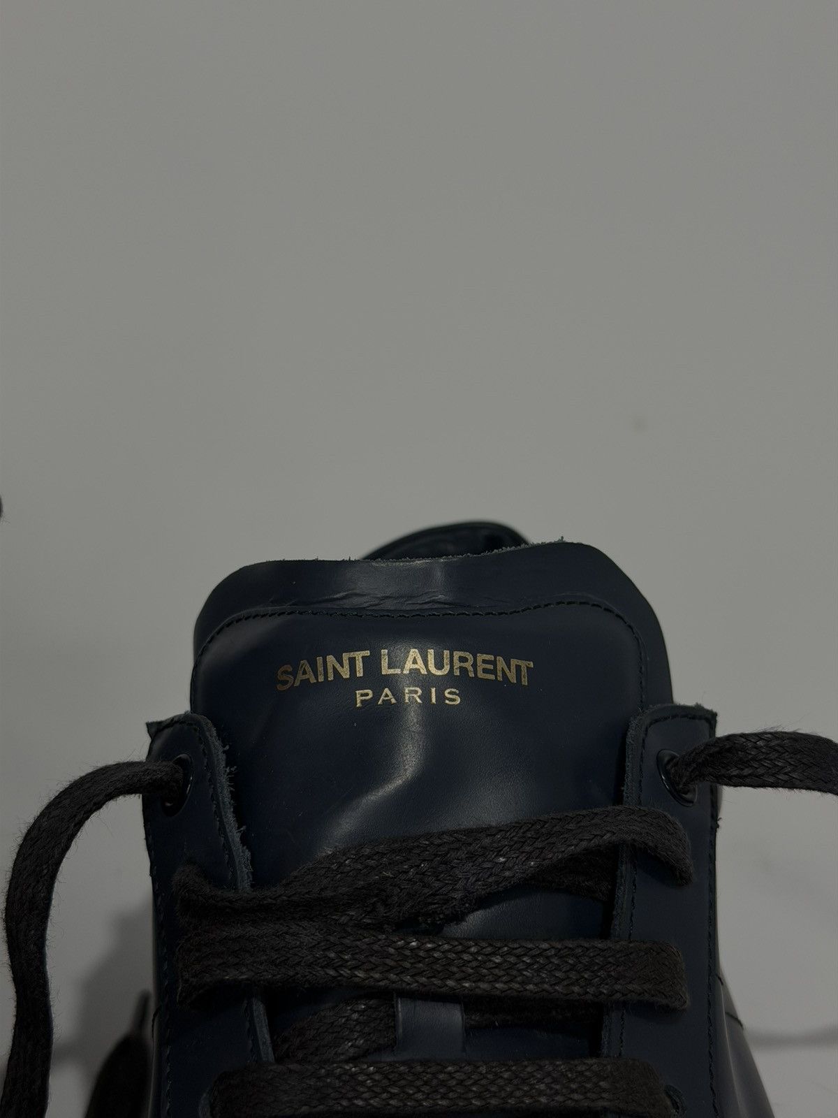 Saint Laurent Paris Saint Laurent blue Leather Andy Low Top Sneakers Size 42 EU Size US 9 / EU 42 - 9 Thumbnail