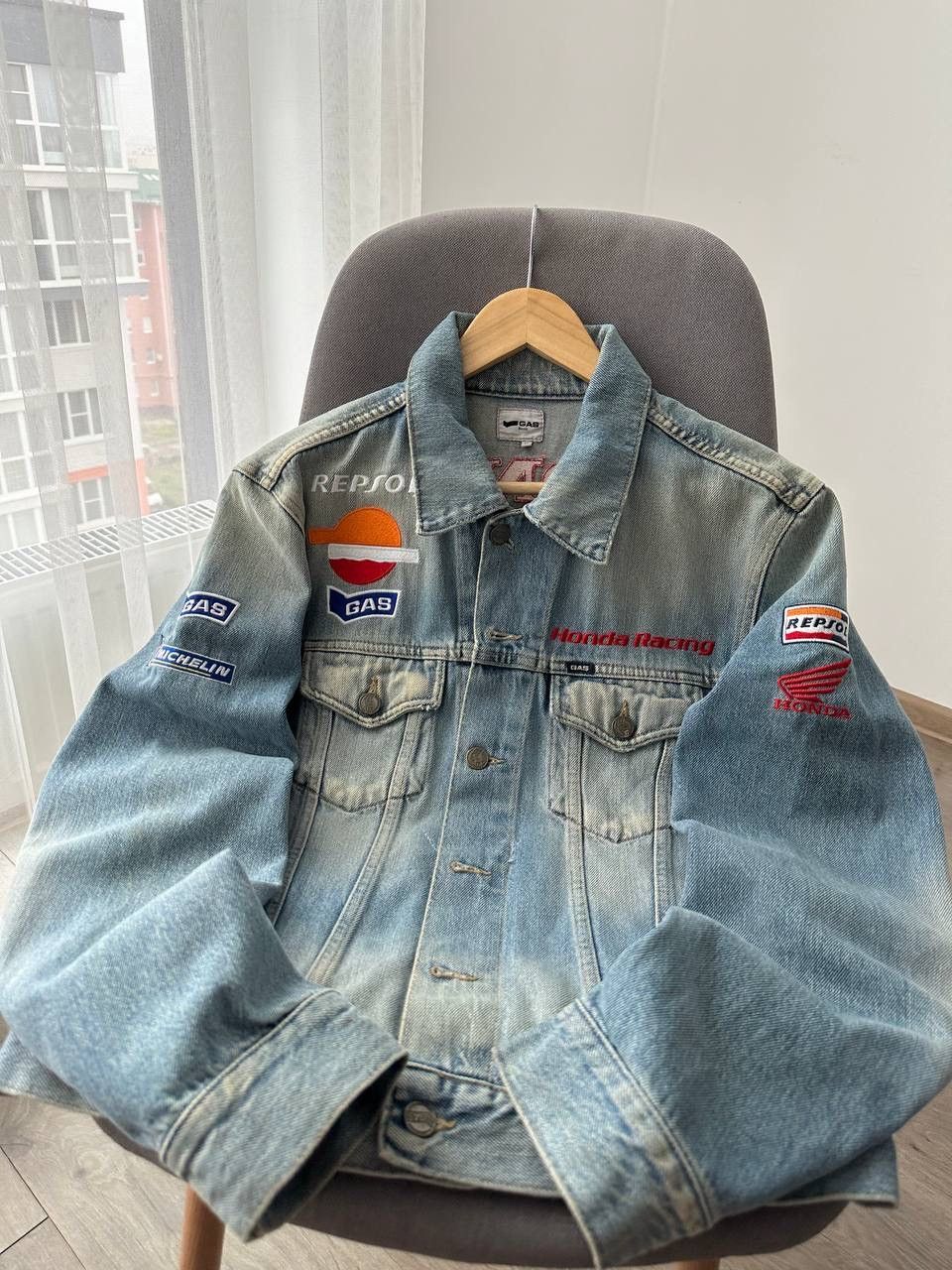 Honda × Vintage Vintage Honda Repsol GAS Racing Denim Jacket Size US M / EU 48-50 / 2 - 14 Thumbnail