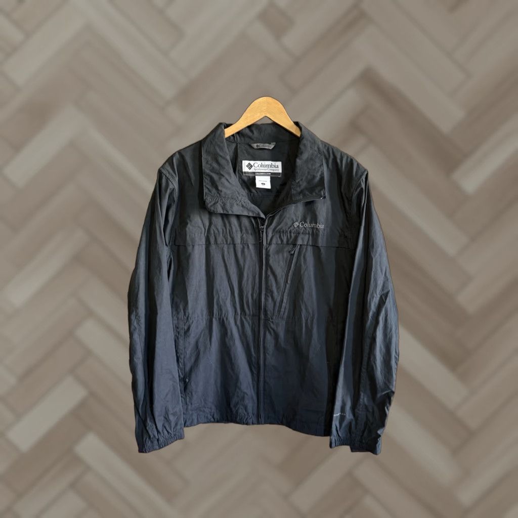 Vintage Y2K Columbia Mens Black Full Zip Lightweight Jacket Size Large Size US L / EU 52-54 / 3 - 1 Thumbnail