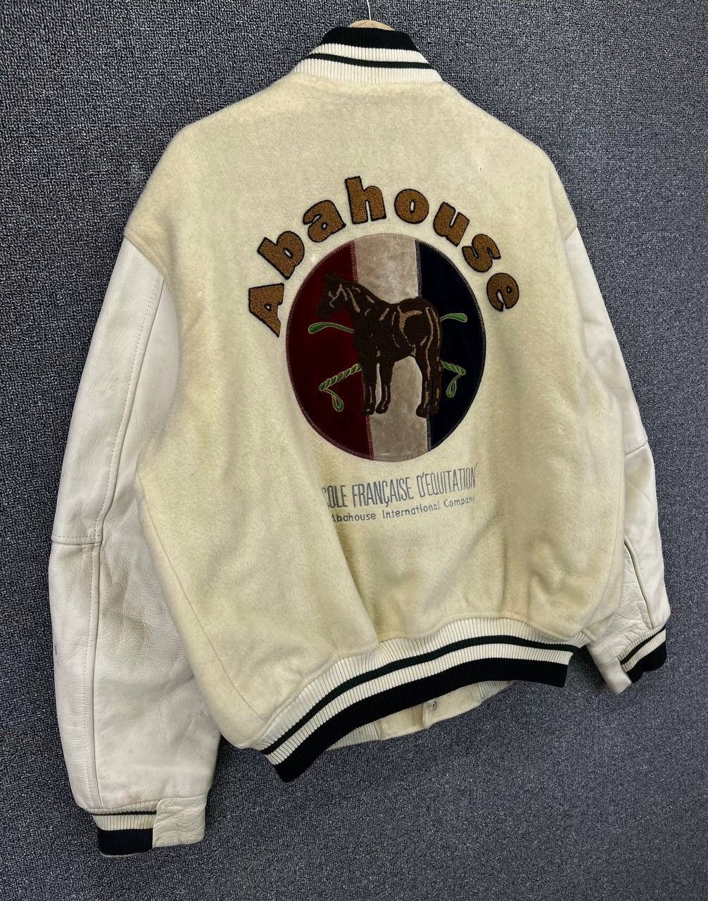 Japanese Brand Vintage Abahouse Rare Design Wool Varsity Jacket Size US M / EU 48-50 / 2 - 2 Thumbnail