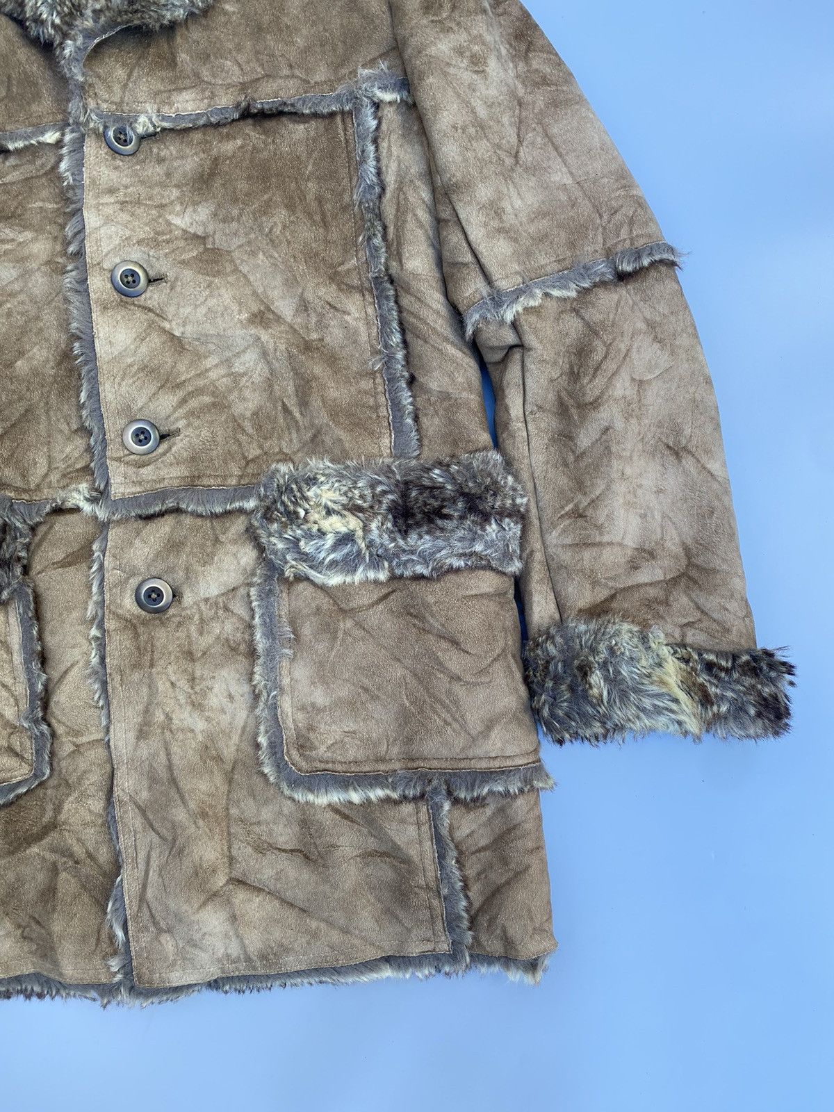 If Six Was Nine Archive 291295 Homme Faux Fur Patchwork Parka Size US M / EU 48-50 / 2 - 3 Thumbnail