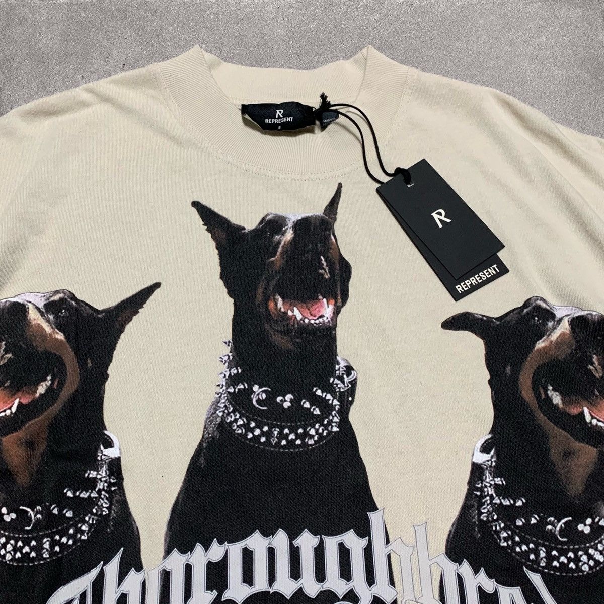 Represent Clo. Represent Small Tee Thoroughbred Dog Vintage White T-Shirt Size US S / EU 44-46 / 1 - 3 Thumbnail