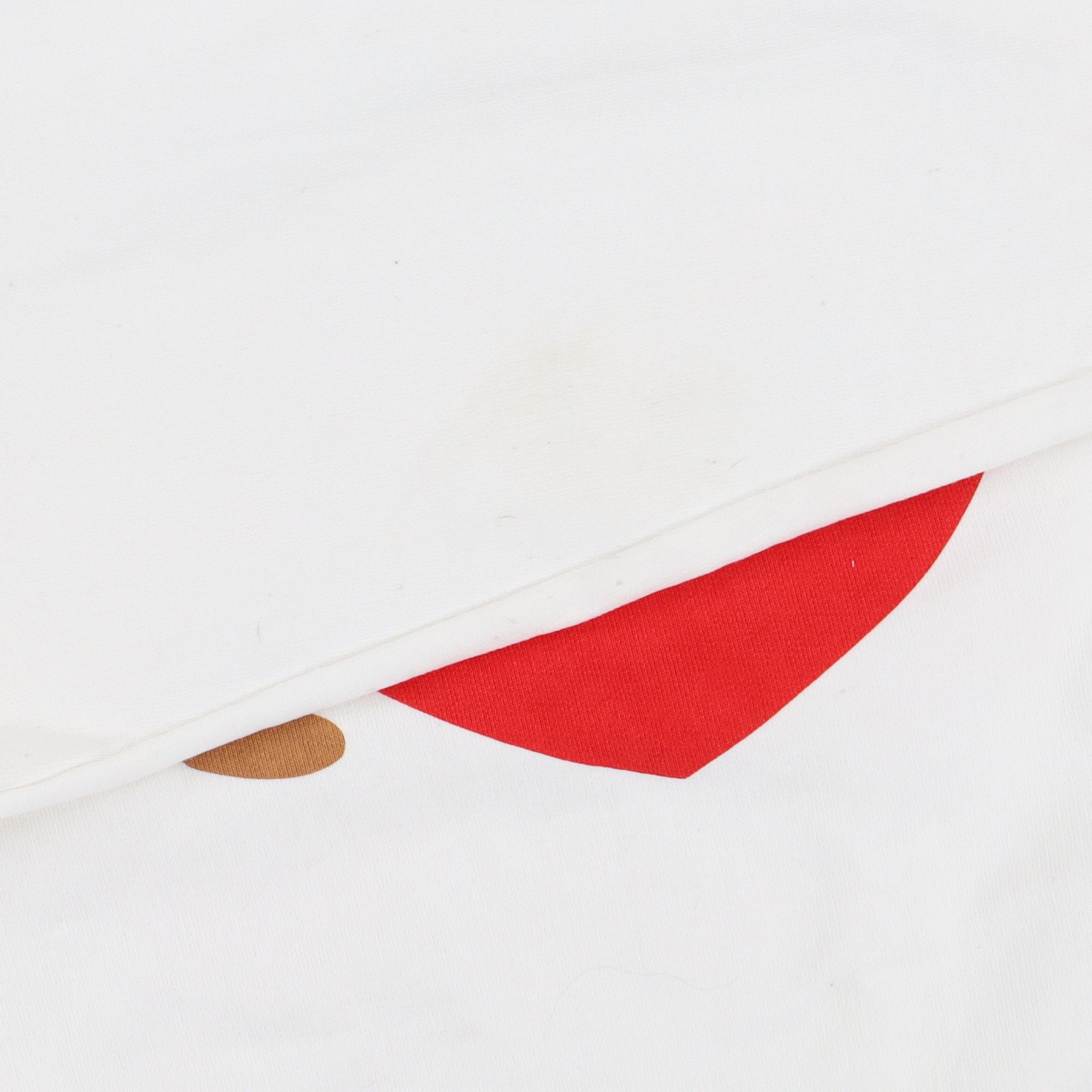 White Valentine Embroidered Logo Hoodie