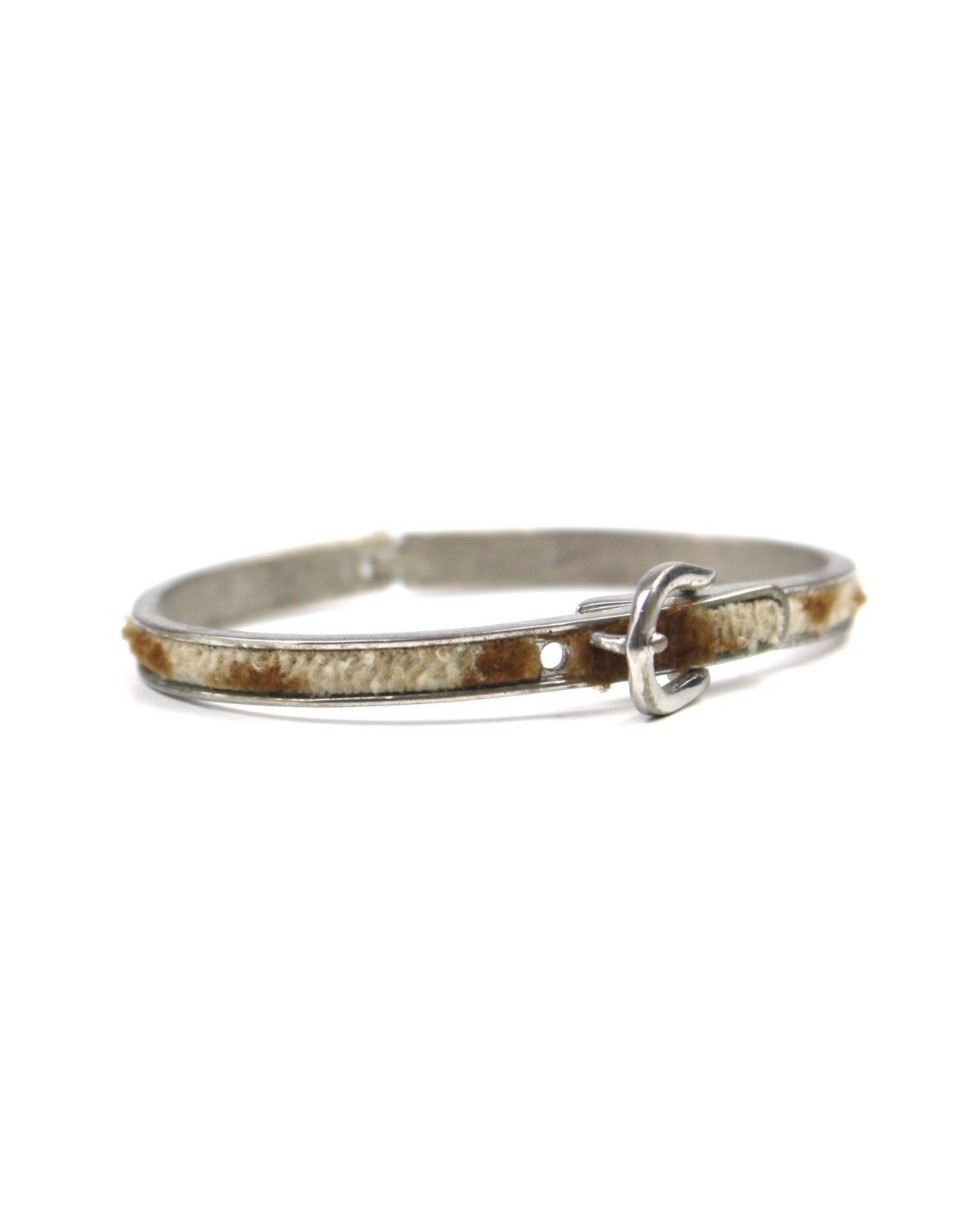 Hysteric Glamour 1990S JAPANESE MADE FUR-INLAID METAL BUCKLE BRACELET Size ONE SIZE - 3 Thumbnail