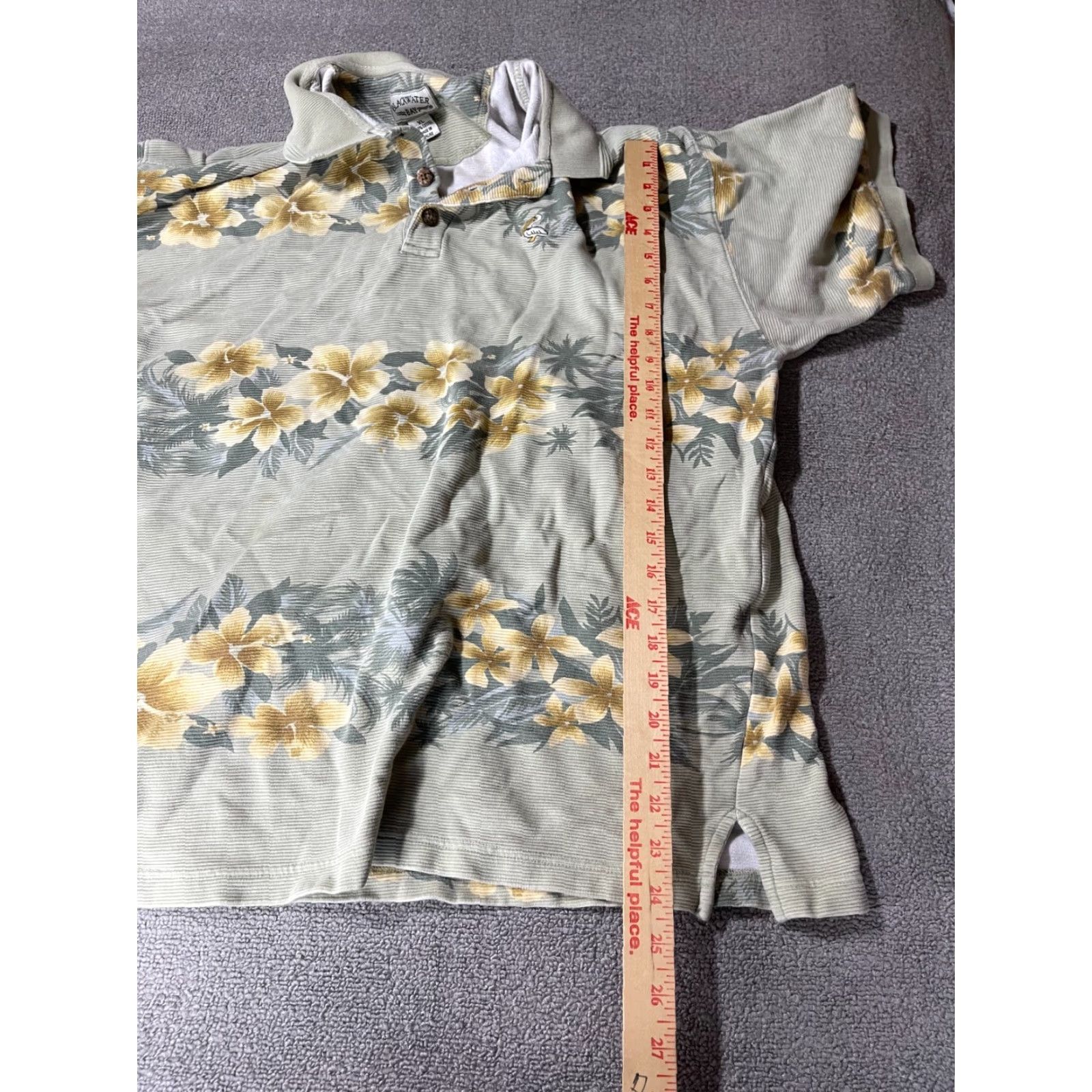 Vintage VINTAGE? Blackwater Bay Polo Shirt Mens XL Floral Tropical Hawaiian Short Sleeve Collared Golf Shirt Size US XL / EU 56 / 4 - 2 Thumbnail