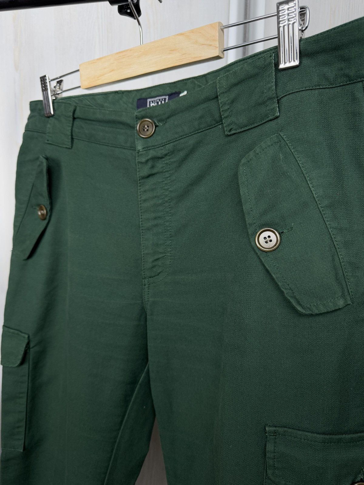 Aspesi Aspesi Blu vintage green cargo utility y2k pants Size 32" / US 10 / IT 46 - 7 Thumbnail