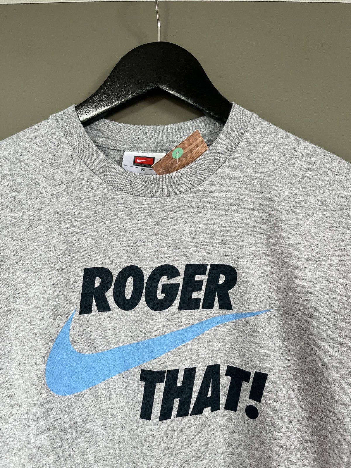 Nike Nike vtg Roger That! Roger Federer BOYS Deadstock T-shirt Size US M / EU 48-50 / 2 - 2 Thumbnail