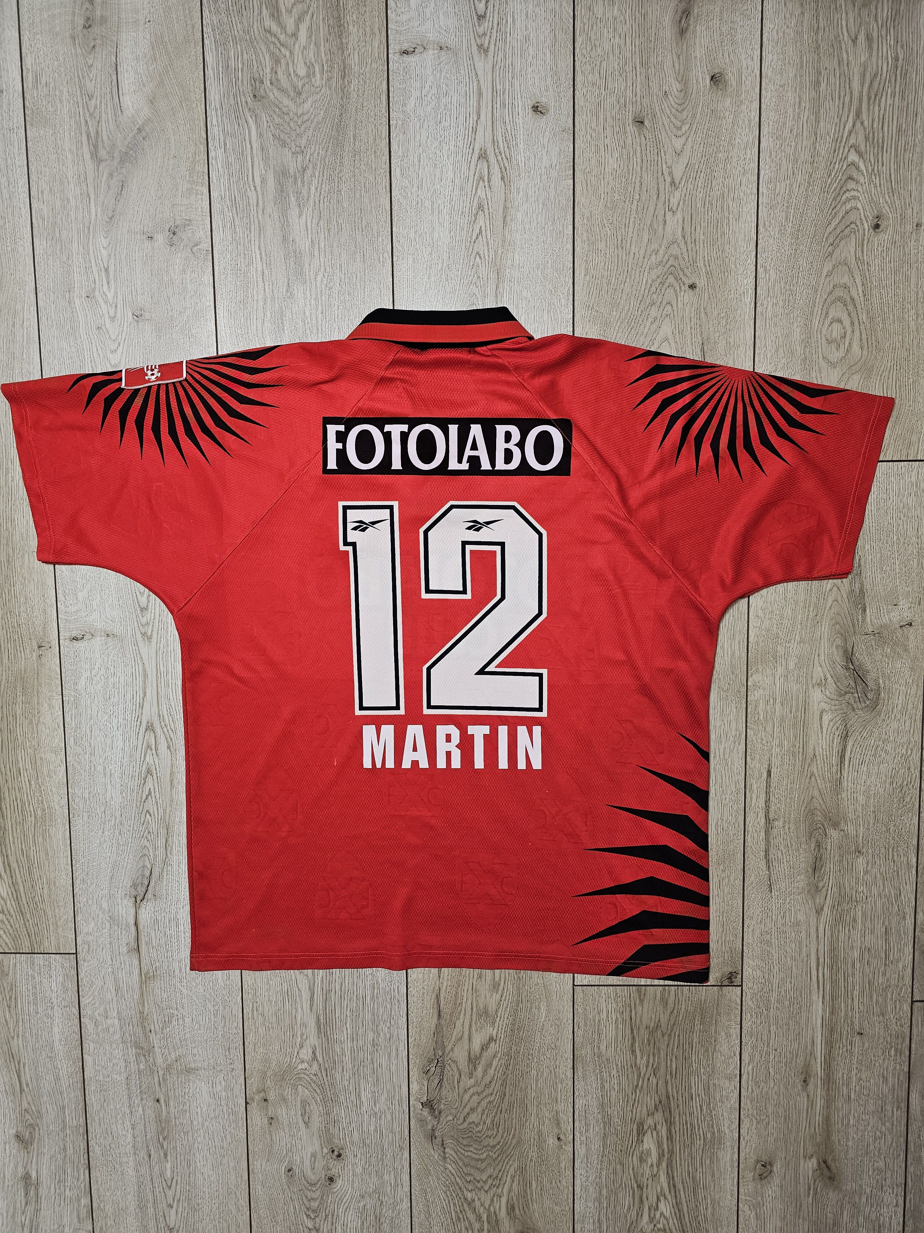 Reebok × Vintage NEUCHATEL XAMAX 1995 1996 MATCH WORN FOOTBALL SOCCER JERSEY Size US XL / EU 56 / 4 - 2 Thumbnail