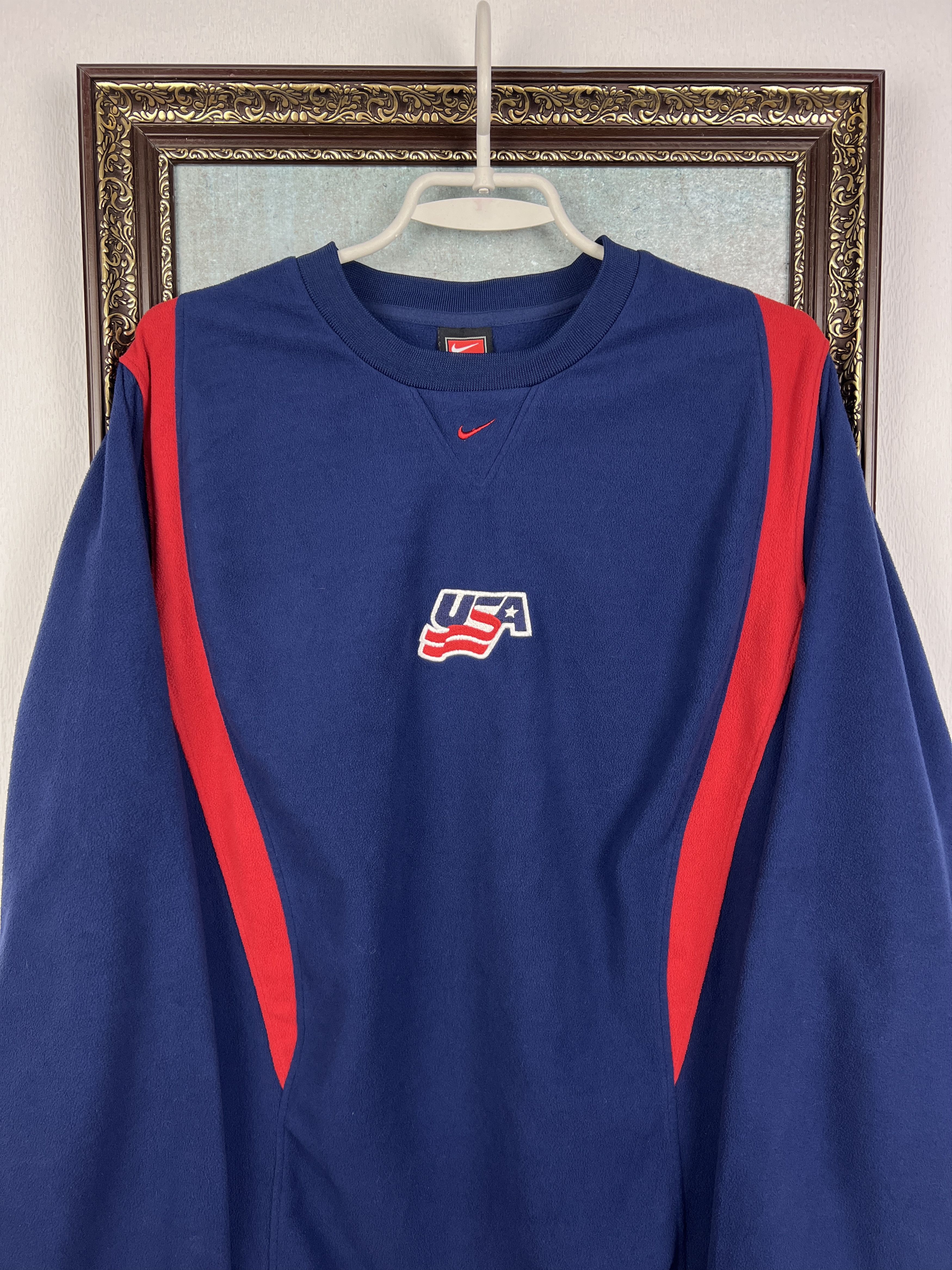 Nike Vintage USA Ice Hockey Train Sweatshirt Track Top Jacket Size US M / EU 48-50 / 2 - 2 Thumbnail