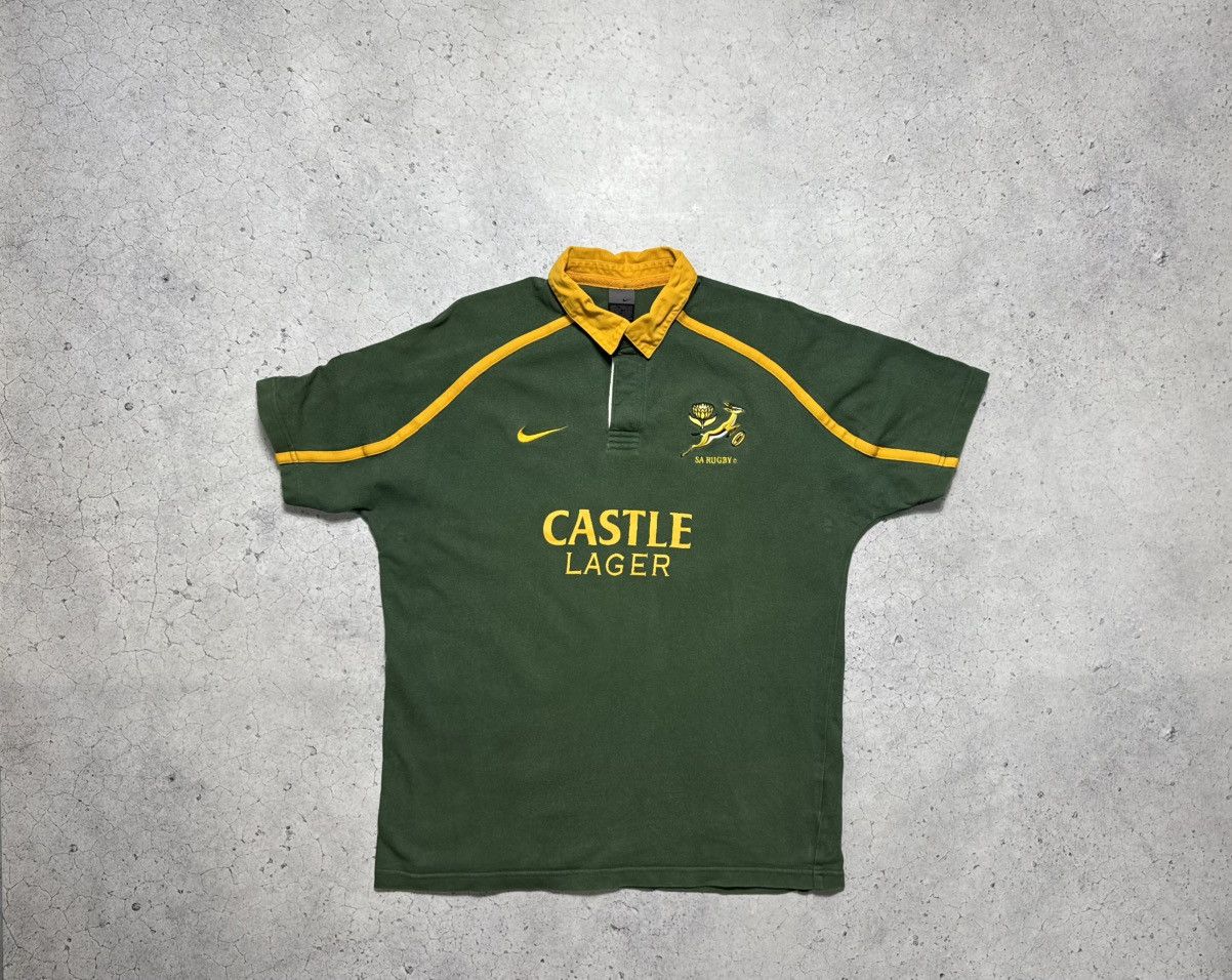 Nike Nike South Africa Rugby Vintage Jersey 2000’s Polo Shirt Size US L / EU 52-54 / 3 - 1 Thumbnail