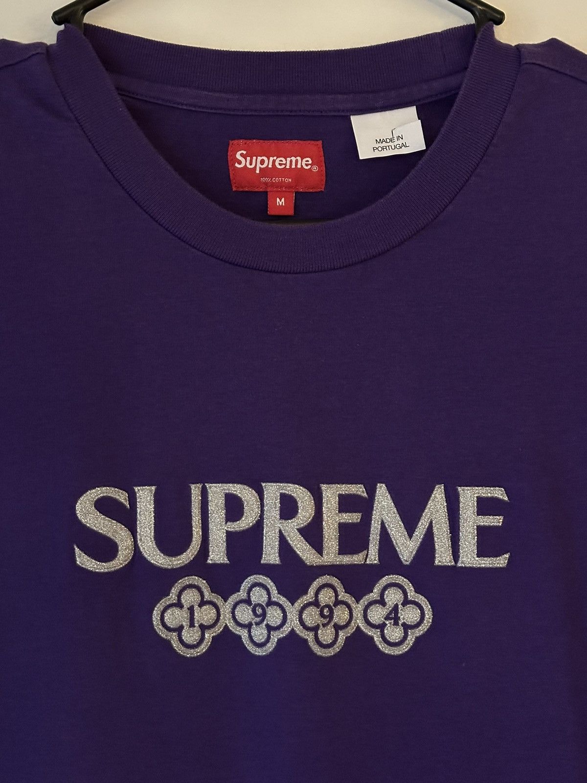 Supreme Supreme Glitter S/S Top Tee Size US M / EU 48-50 / 2 - 2 Thumbnail