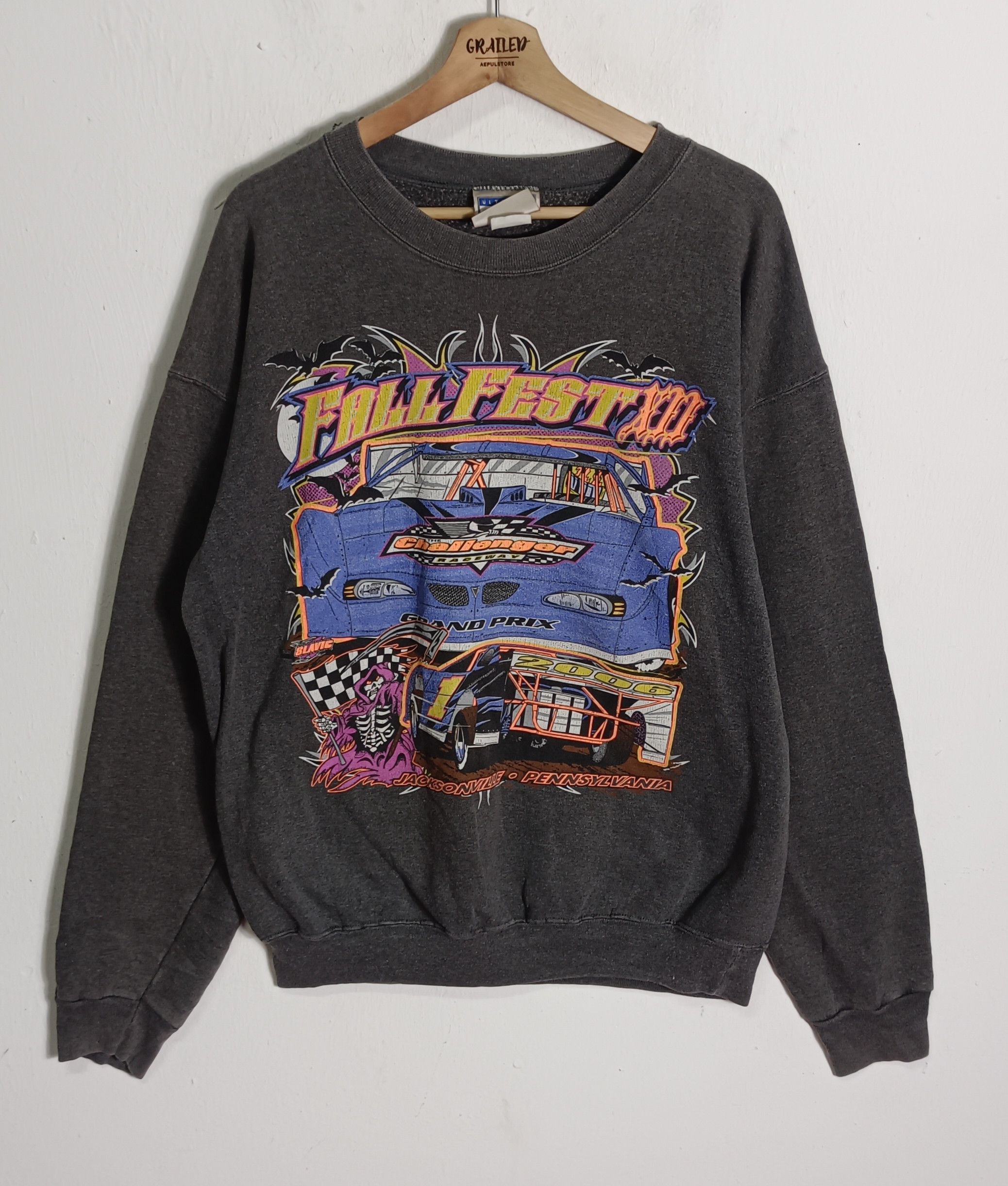 NASCAR Vintage Nascar"Who Can Beat The Reaper" Jacksonville Size US L / EU 52-54 / 3 - 2 Thumbnail