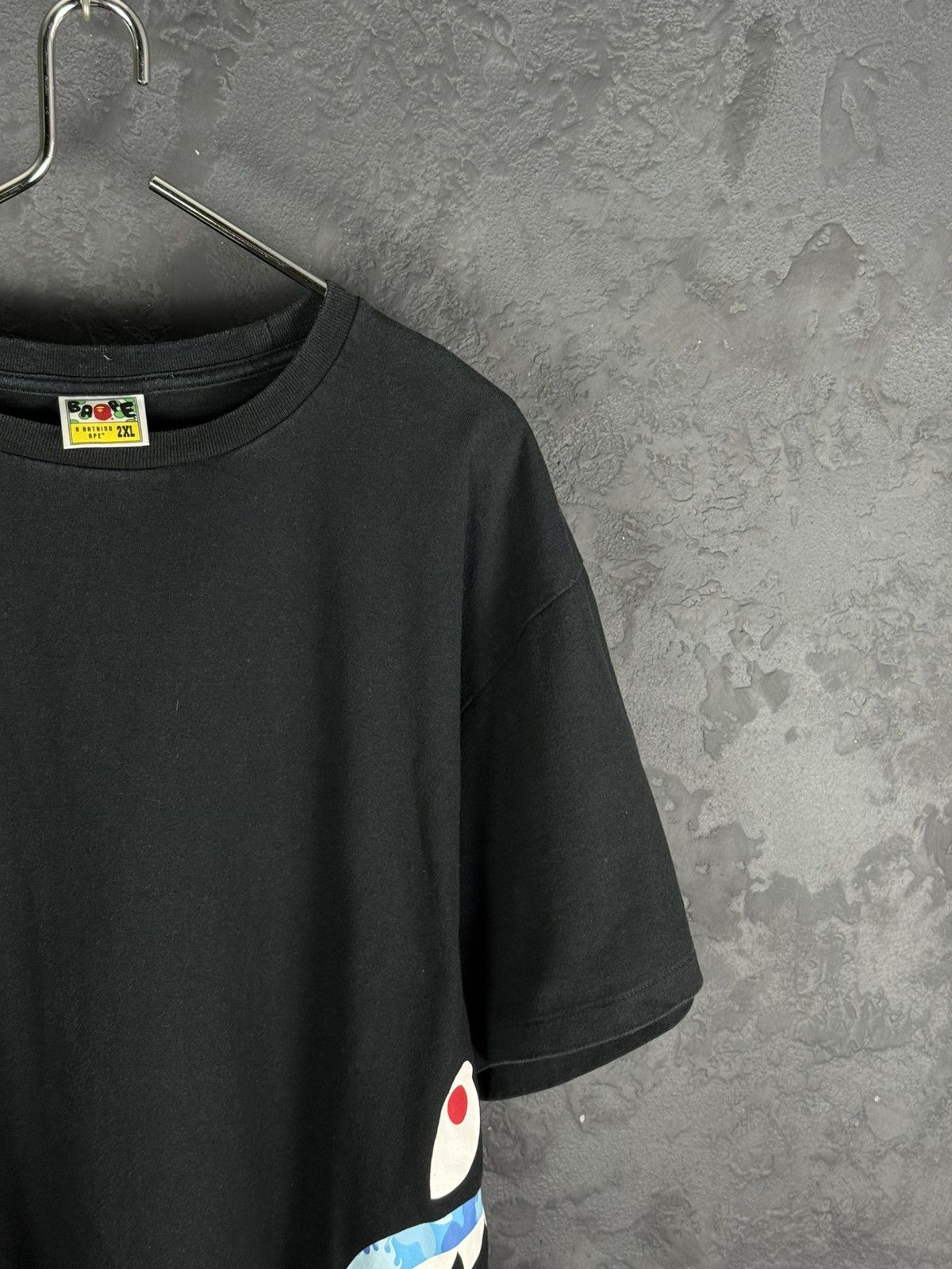 Bape Варе Bape Flame Side Shark Black Men’s Tee Size US XXL / EU 58 / 5 - 4 Thumbnail