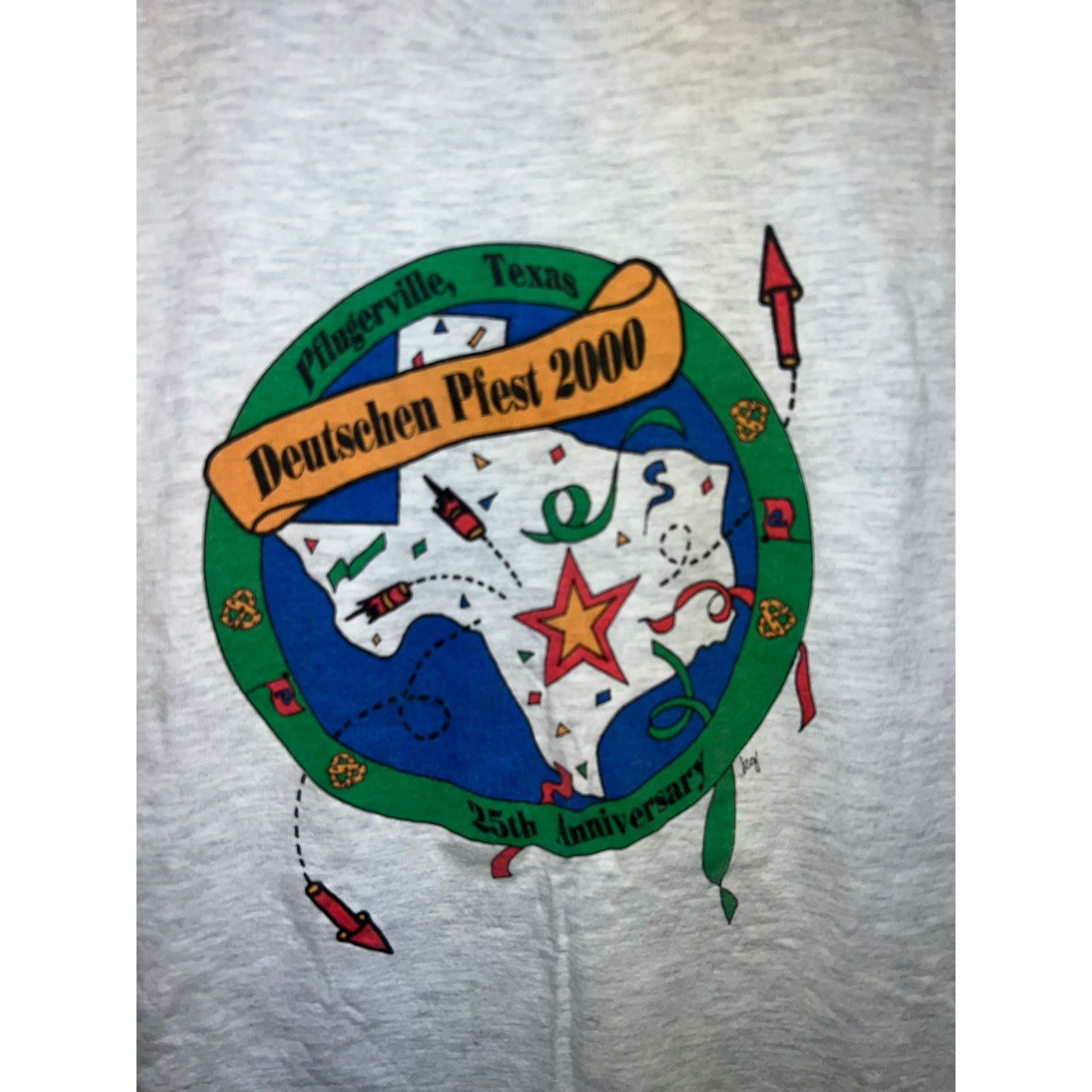 Hanes Youth Plugerville Shirt Deutschen Piest Texas Tee Kids Large Size L / US 10 / IT 46 - 2 Thumbnail