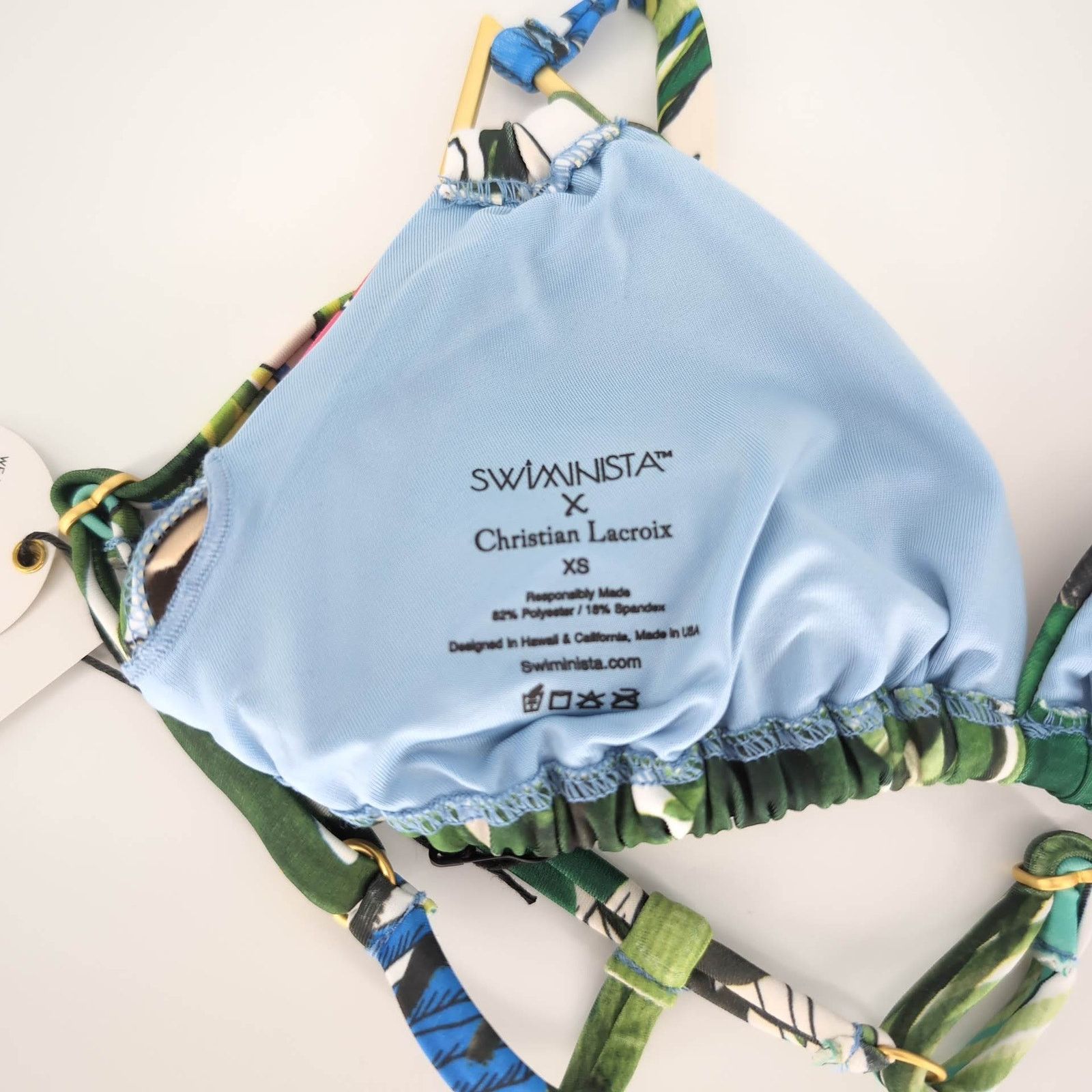 Christian Lacroix NWT​ Christian Lacroix x Swiminista 2 Piece Bikini Set Sz XS Size ONE SIZE - 6 Thumbnail