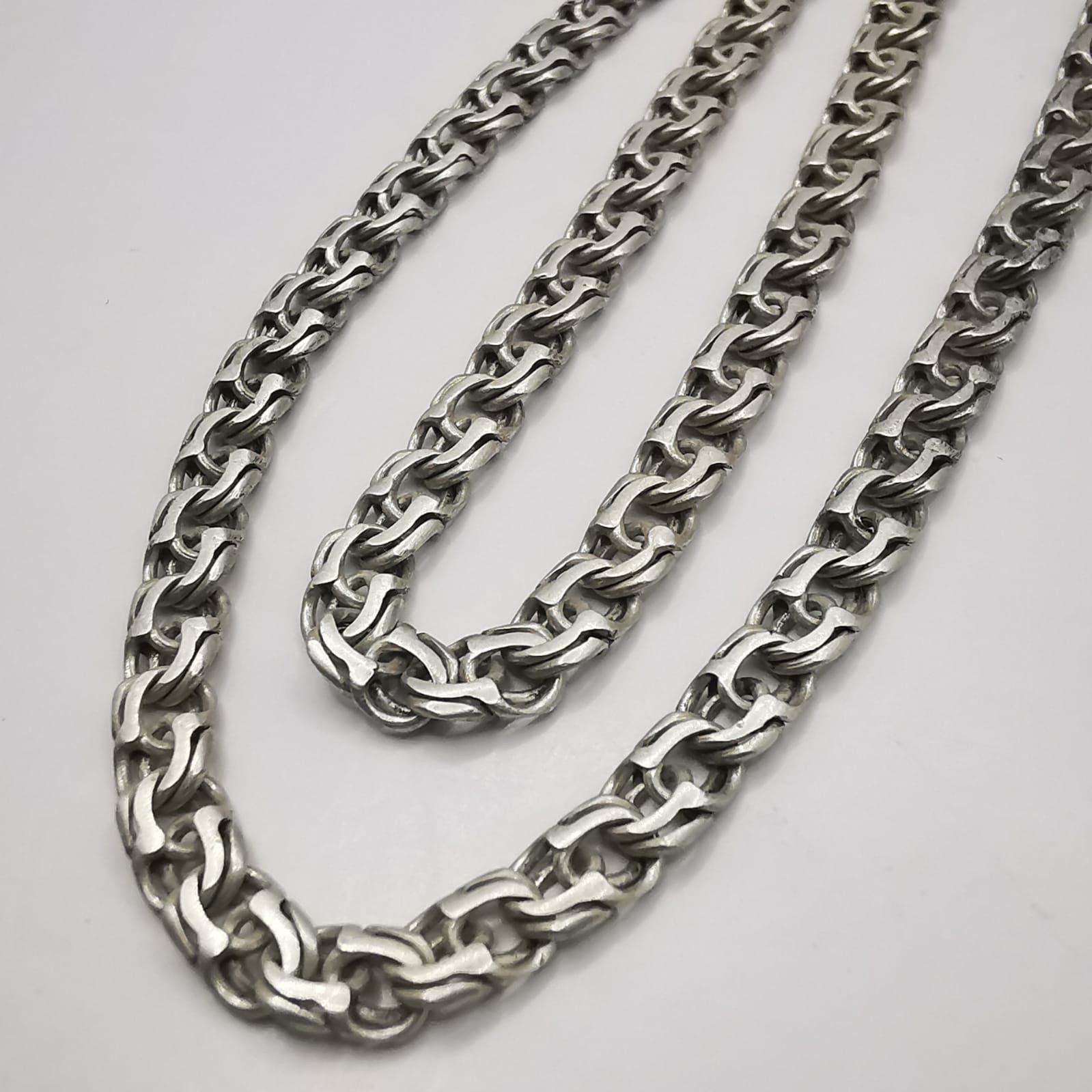 Sterling Silver Vintage Jewelry Chain, 925 Sterling Silver, Signed , 20,92g Size ONE SIZE - 6 Thumbnail