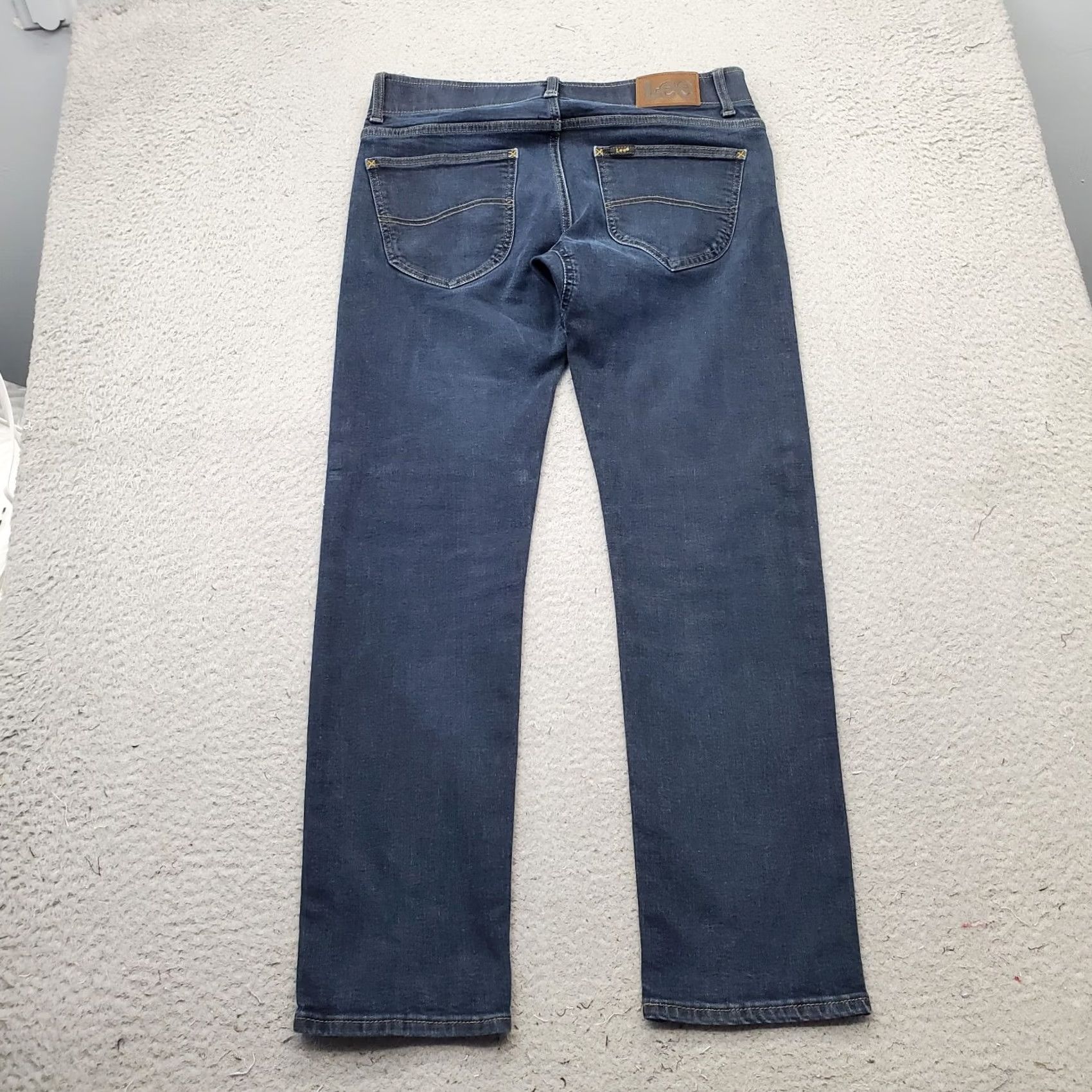 Lee Lee Mens Jeans 33x30 Blue Extreme Motion Slim Fit Tapered Leg - 5-Pocket Denim Stretch Size US 33 - 2 Thumbnail