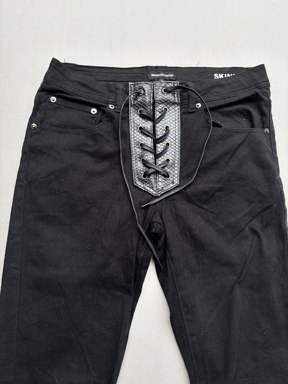 Japanese Brand Ant ful lace up flare jeans Size US 30 / EU 46 - 2 Thumbnail