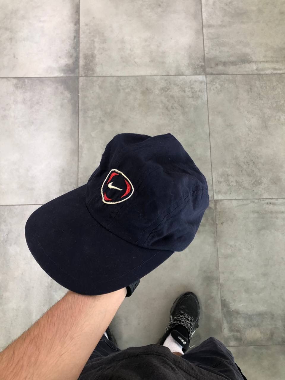 Nike VINTAGE NIKE RETRO CAP DRILL SWOOSH JAPAN STYLE Y2K 90s SK8 Size ONE SIZE - 2 Thumbnail