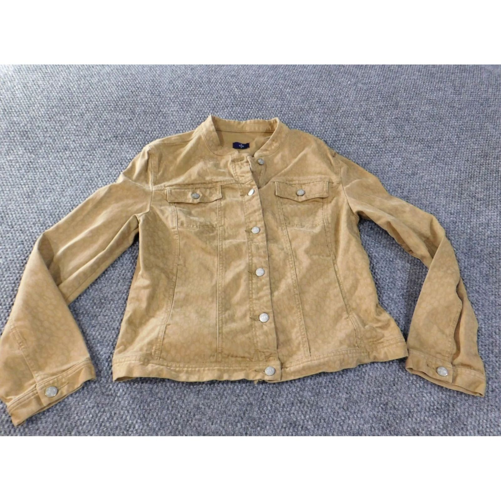 NYDJ NYDJ Jacket Womens XL brown denim animal print stretch Size XL / US 12-14 / IT 48-50 - 2 Thumbnail
