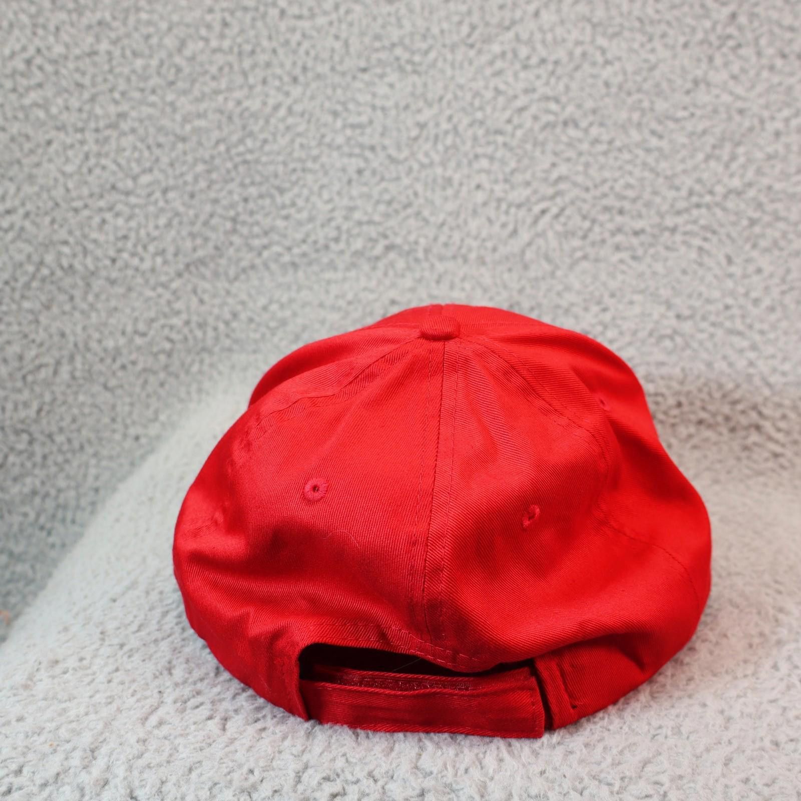 Other Vtg Atlanta Braves Hat Cap Strap Back Red MLB Script A Size ONE SIZE - 5 Thumbnail