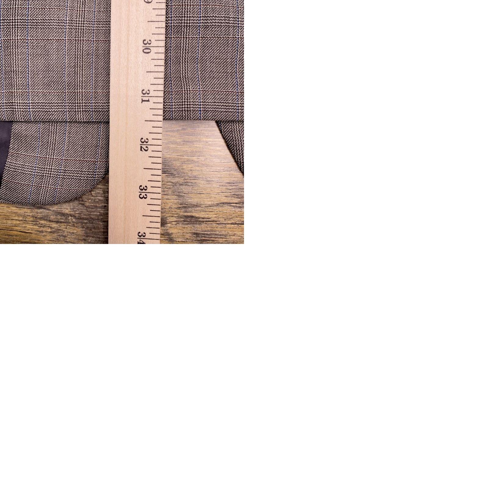 Yves Saint Laurent VINTAGE Saint Laurent Blazer Men 46 Gray Plaid Wool Sport Coat Regular Notch Lapel 3-Button/ Four-Button? Size 46R - 11 Thumbnail
