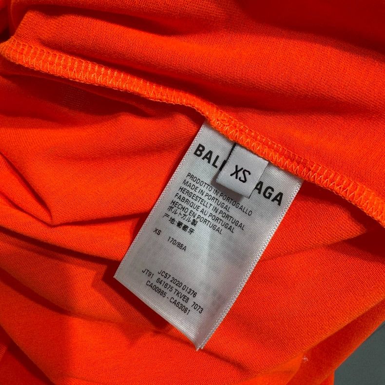 Balenciaga Balenciaga Orange Wave Coke Logo Loose Short Sleeve XS Siz Size US XS / EU 42 / 0 - 4 Thumbnail