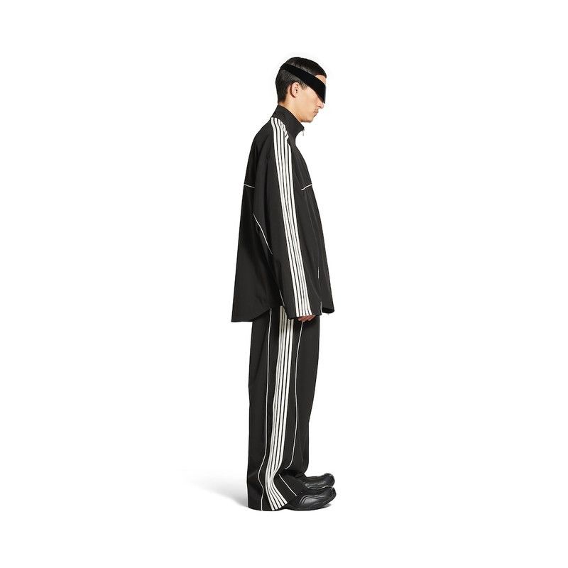 Balenciaga o1tr1nto0526 Large Tracksuit Jacket in Black/White Size US M / EU 48-50 / 2 - 3 Thumbnail