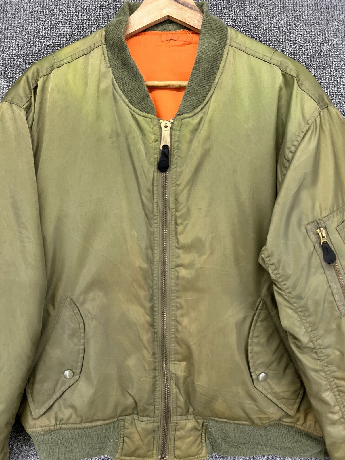 Japanese Brand Vintage Gear Japanese Zip Up Bomber Jacket Size US L / EU 52-54 / 3 - 4 Thumbnail