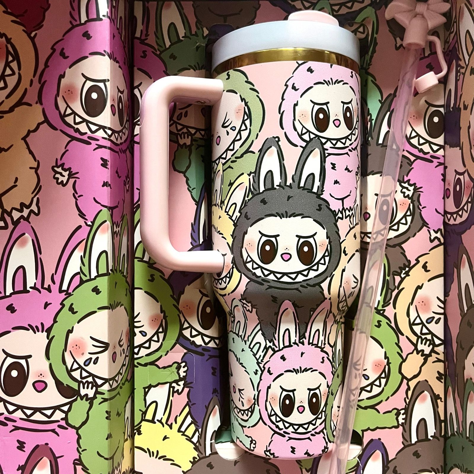 LoveShackFancy Labubu x LoveShackFancy x Stanley, Quencher Tumbler, 40 oz Size ONE SIZE - 3 Thumbnail