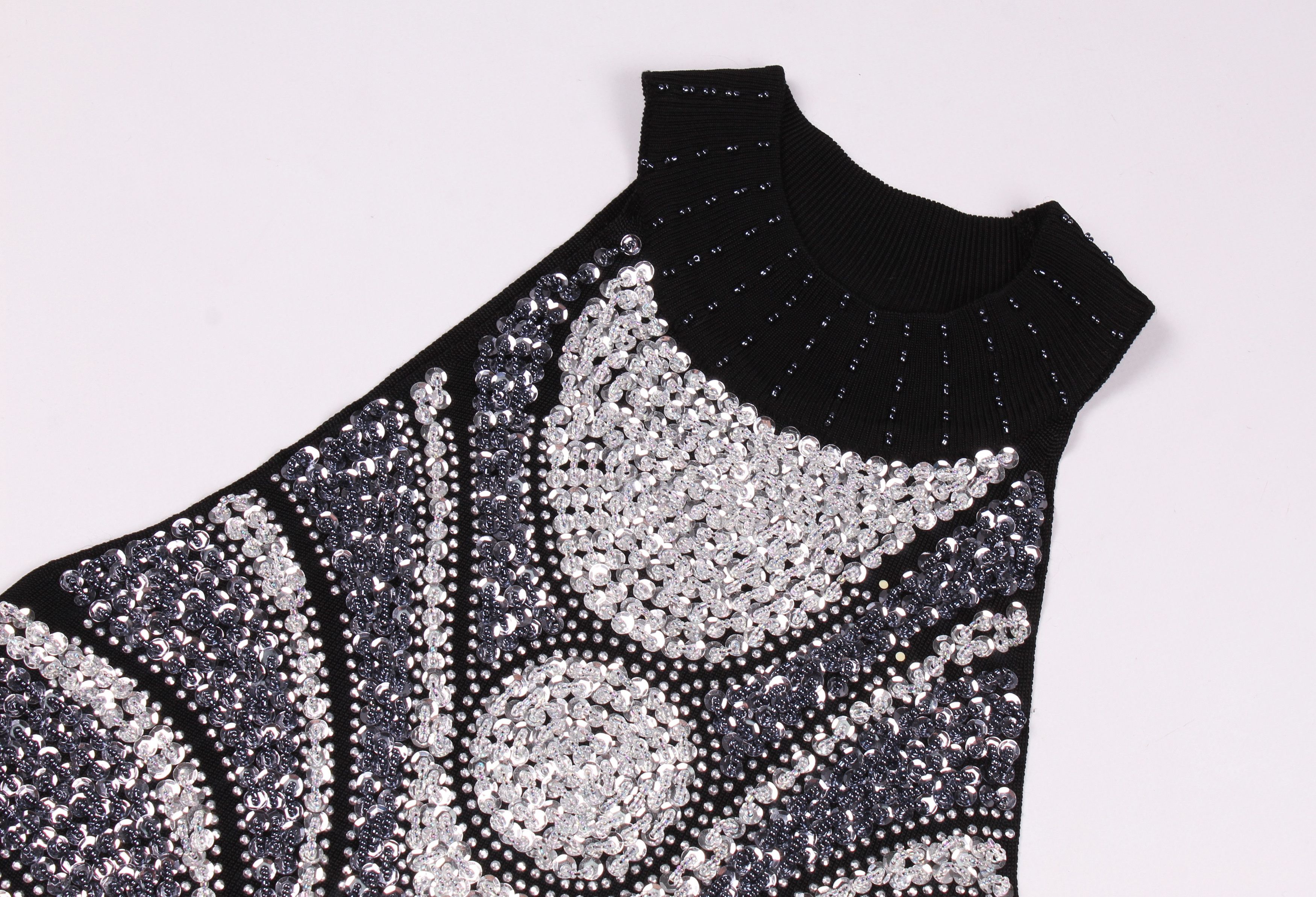 Vintage Vintage Angelie Beaded Y2K Glam Top Size S / US 4 / IT 40 - 5 Thumbnail