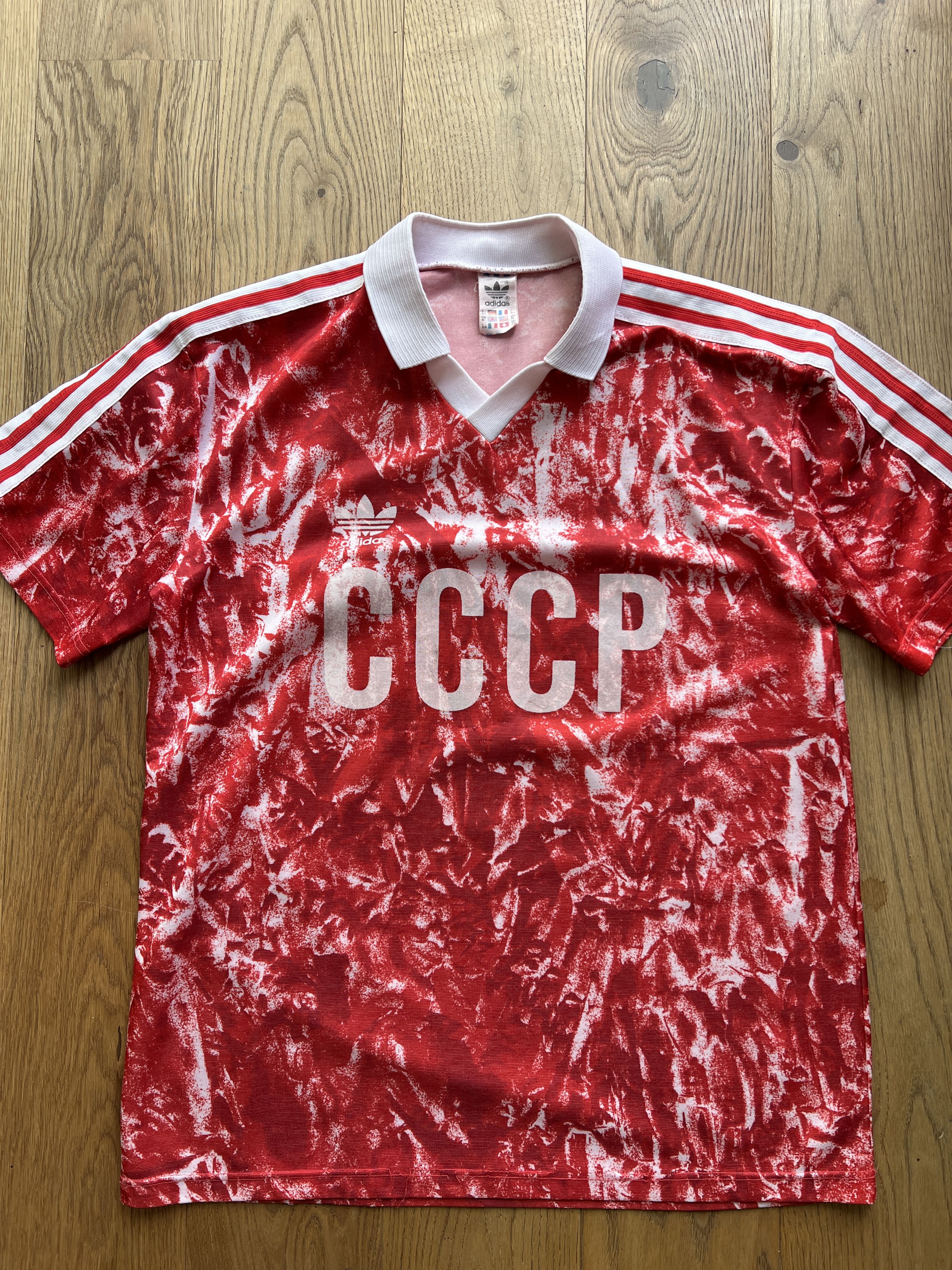 Adidas RARE! Adidas USSR Soviet Union 1988 home football jersey kit Size US M / EU 48-50 / 2 - 1 Thumbnail
