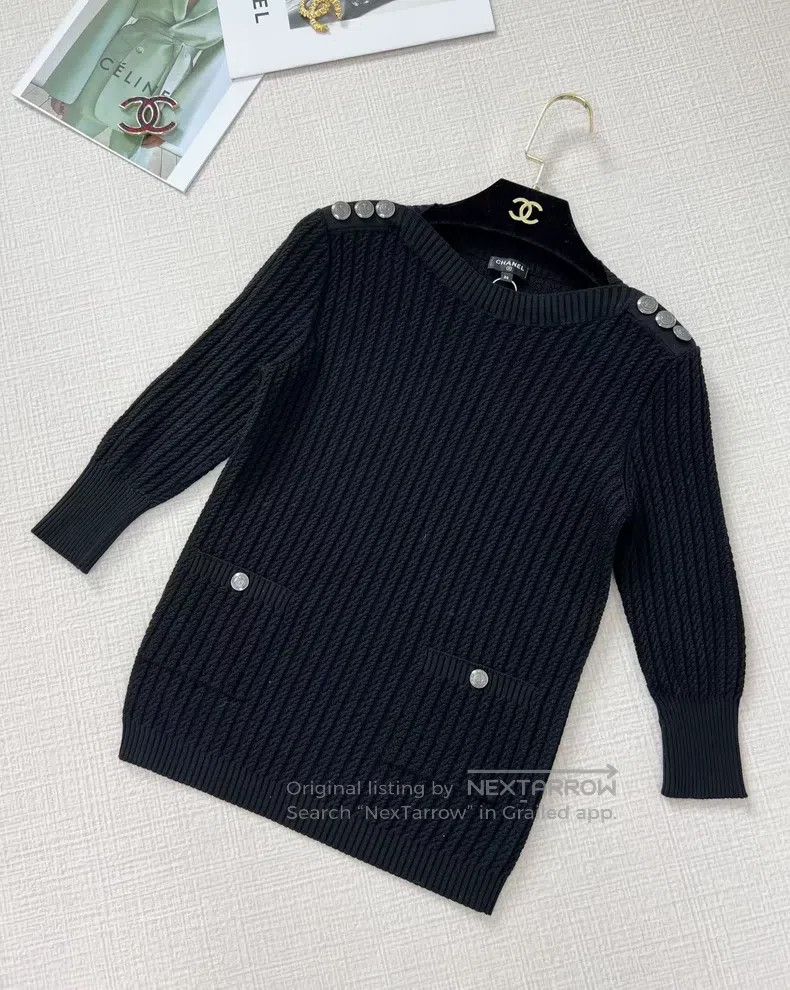 Other Chanel Button-knitted long sleeves Size XS / US 0-2 / IT 36-38 - 2 Thumbnail