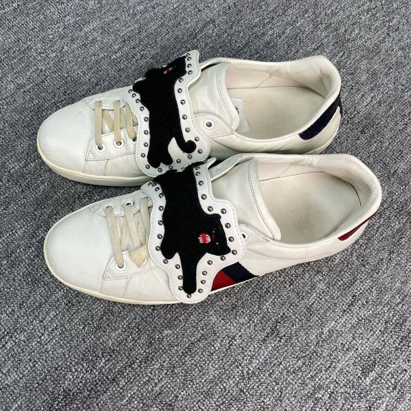 Gucci Gucci White Fashion Trend Leopard Sneakers Size US 9.5 / EU 42-43 - 1 Thumbnail