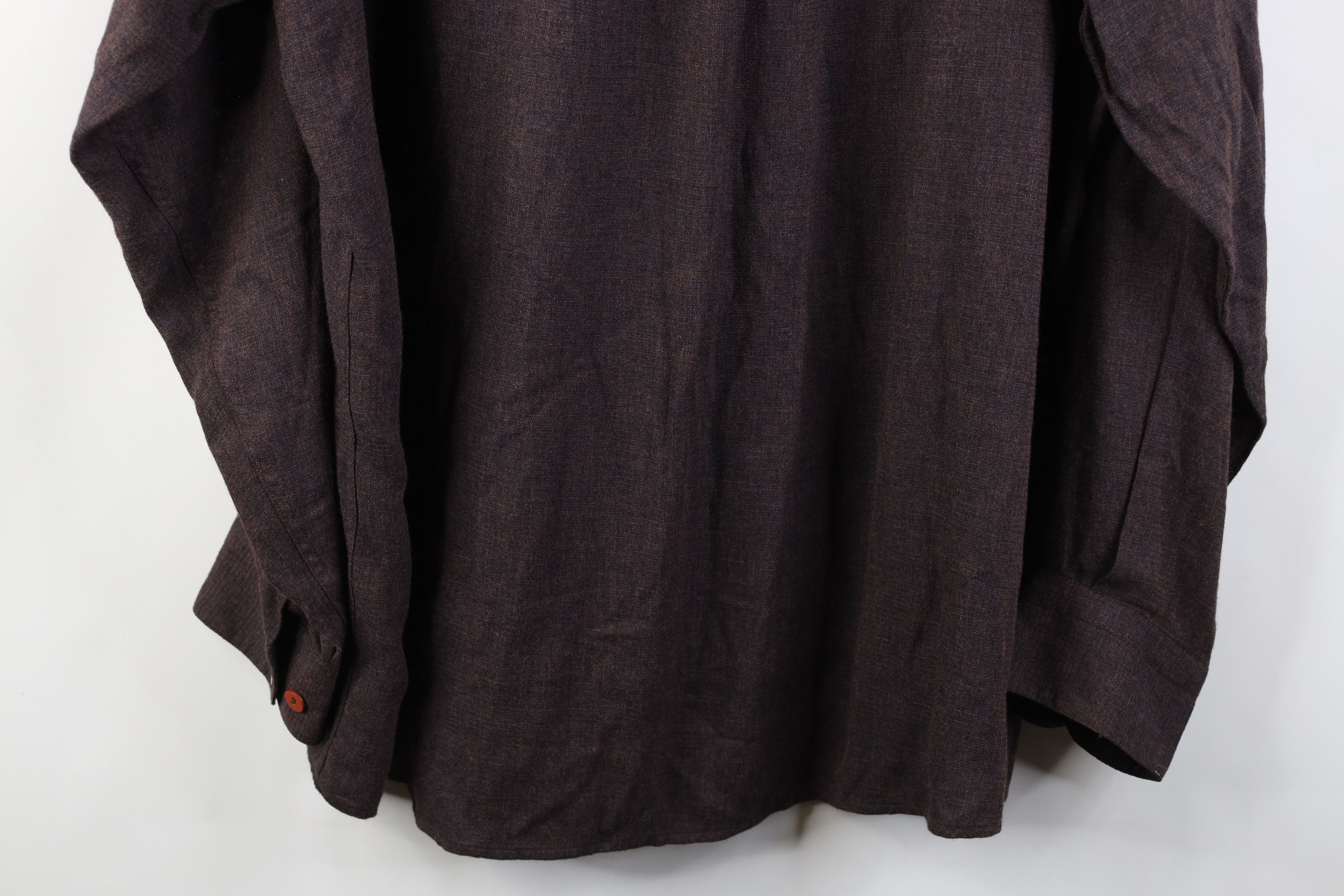 Vintage Vintage 90s Streetwear Rayon Gabardine Button Down Shirt Size US L / EU 52-54 / 3 - 14 Thumbnail