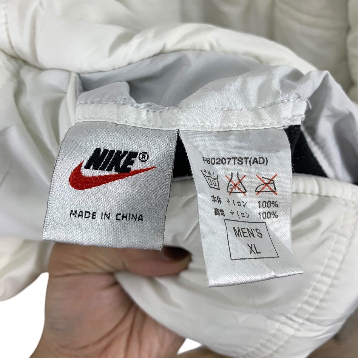 Nike × Vintage Vintage 90s NIKE Swoosh Sportswear Big Logo Backhit Jacket Size US XL / EU 56 / 4 - 8 Thumbnail
