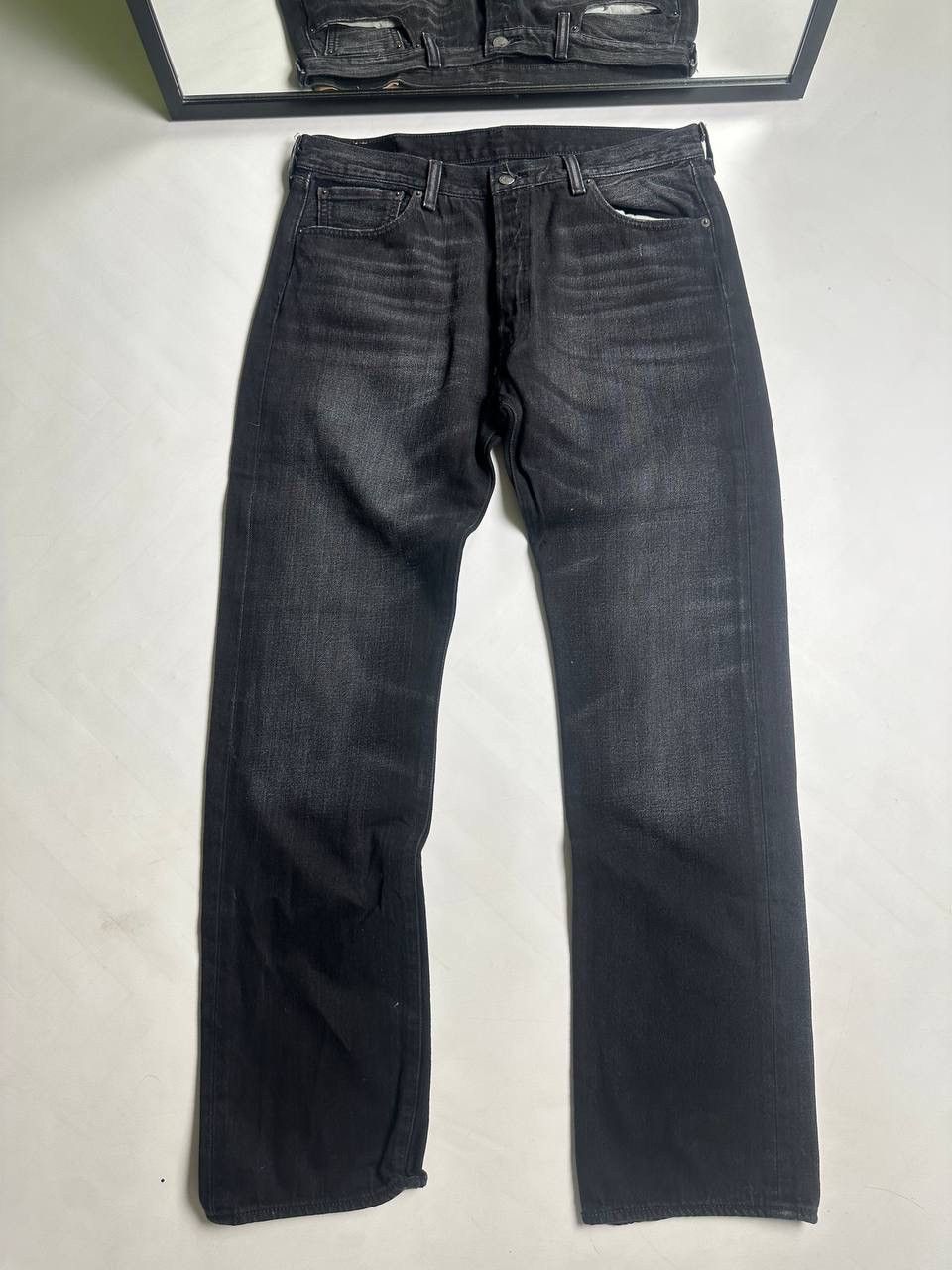 Levi's Vintage 00s Levis Washed Wide Jeans USA streetwear Faded Size US 36 / EU 52 - 6 Thumbnail