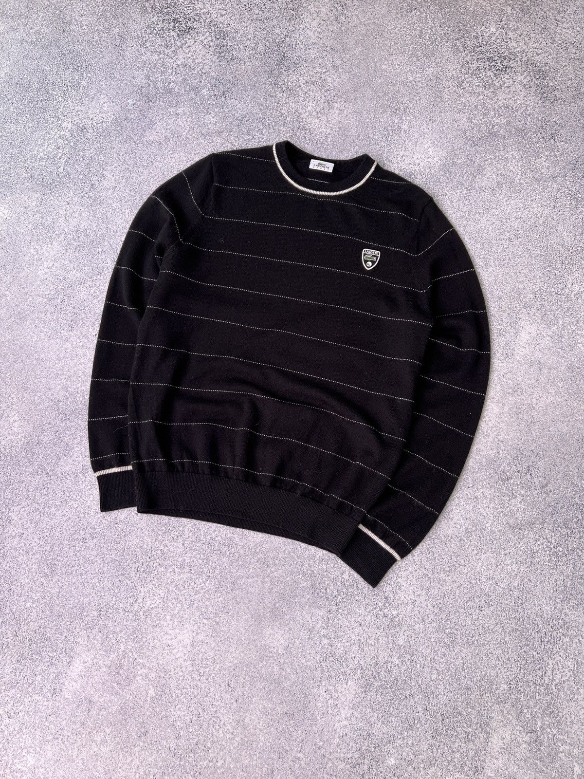 Lacoste × Vintage Vintage Lacoste Sport Striped Sweater Size US M / EU 48-50 / 2 - 3 Thumbnail