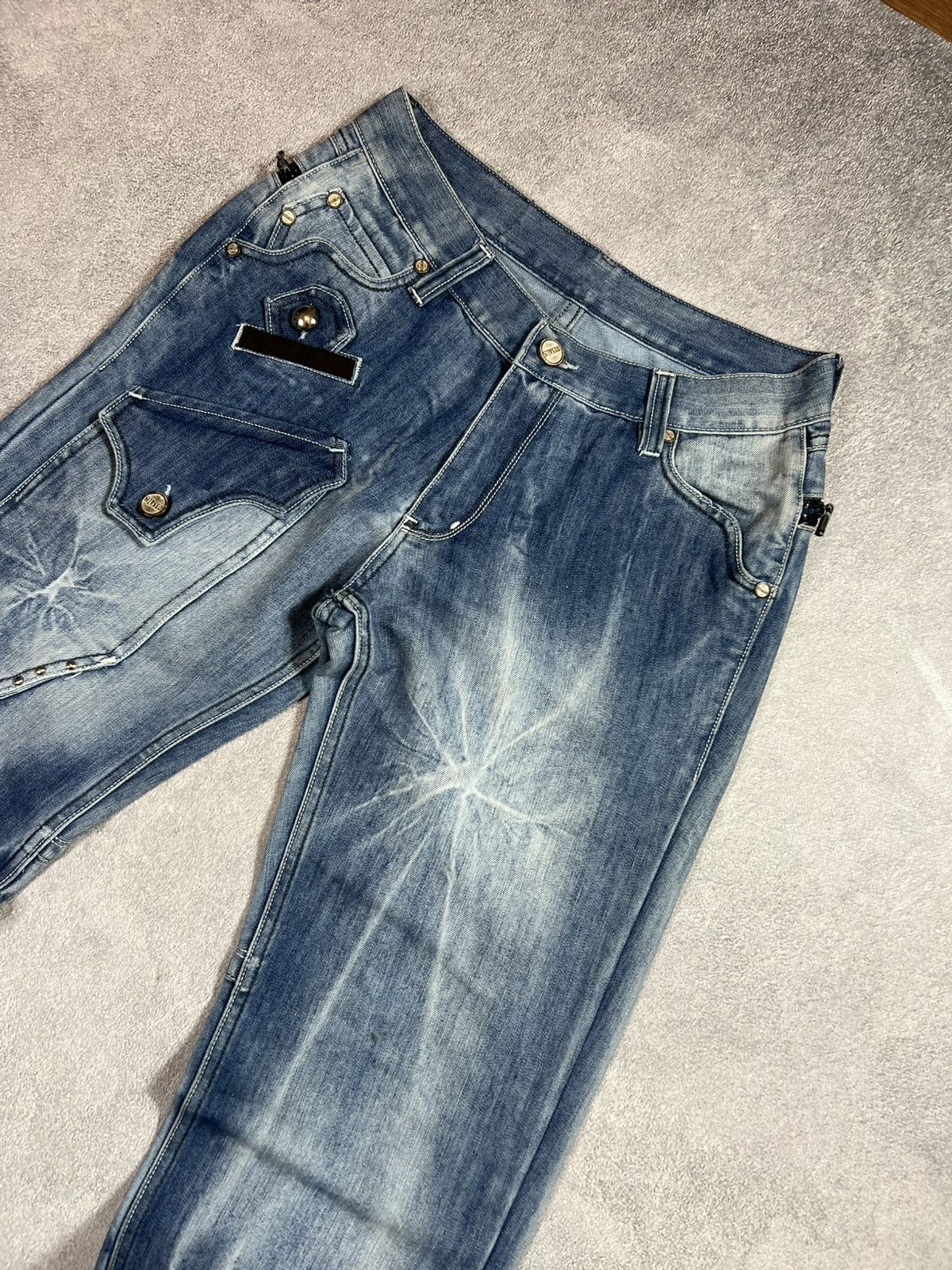 Japanese Brand VTG Sexy Rick Owens Style Diesel Japanese Washed Baggy Jeans Size US 31 - 9 Thumbnail