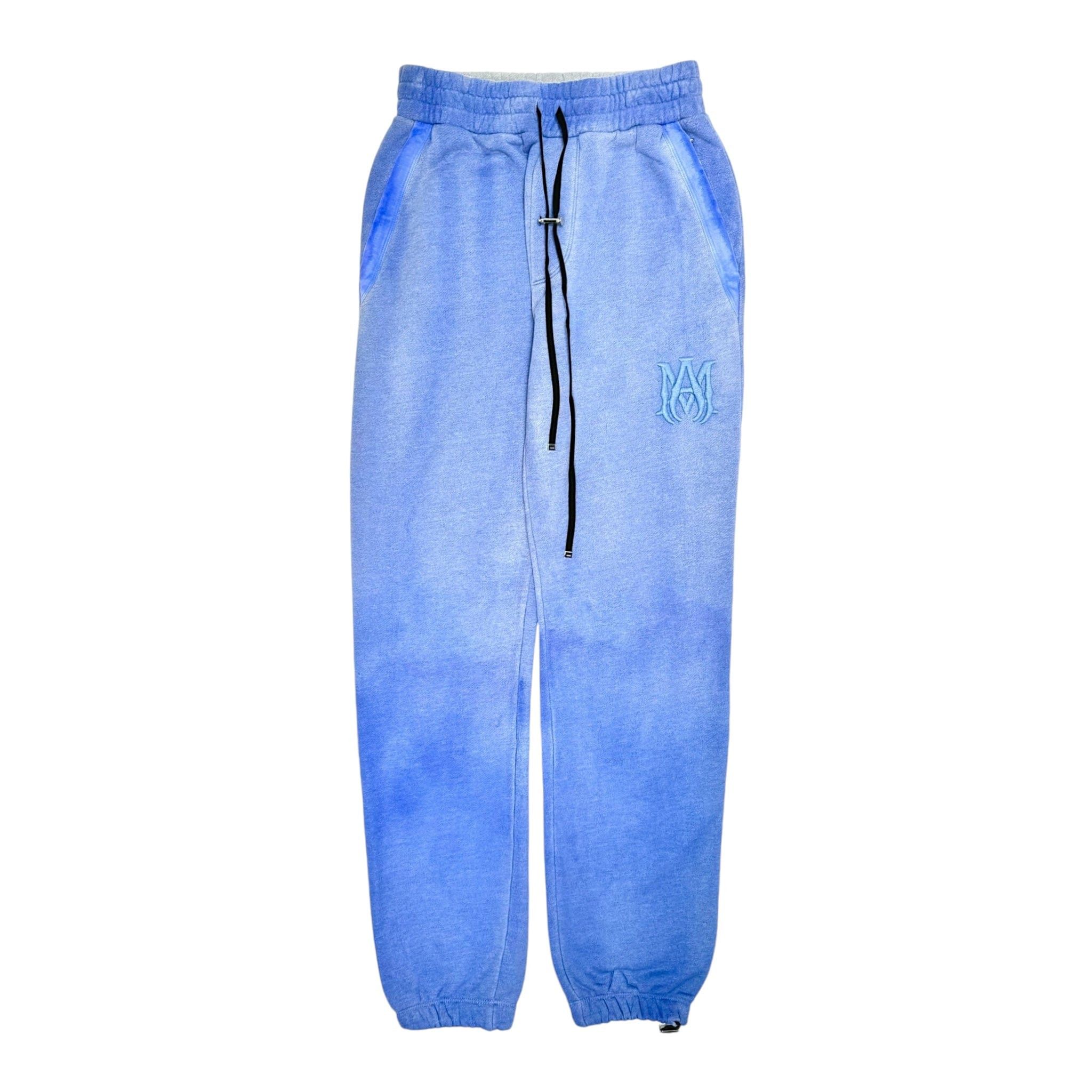 Amiri Amiri Tonal M.A. Logo Sweatpants Blue Size US 33 - 1 Thumbnail