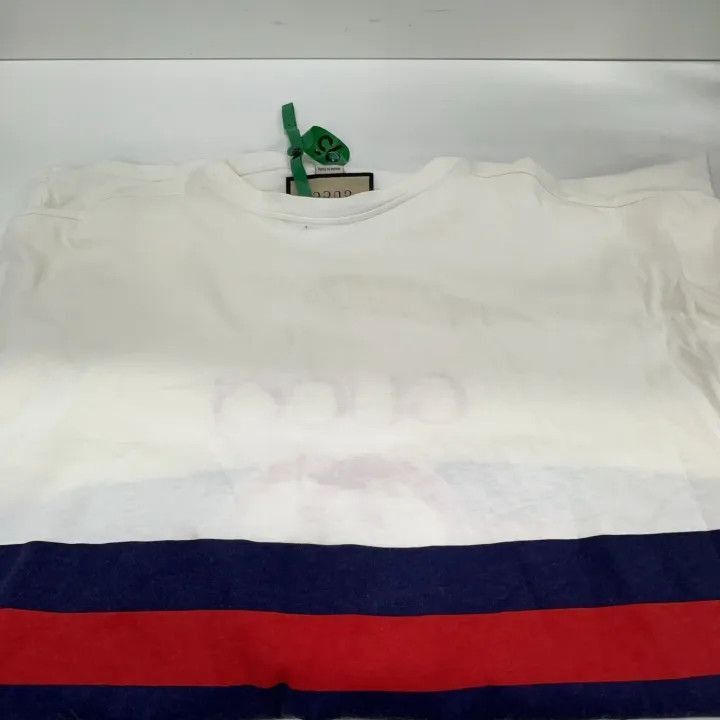 Gucci Gucci Gucci FW22 Color-Blocked Logo T-Shirt for Men -2506 Size US M / EU 48-50 / 2 - 8 Thumbnail