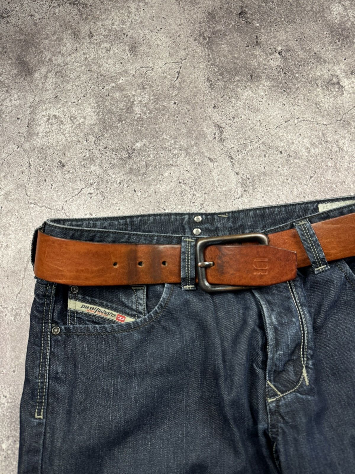 G-Star Vintage G Star Japanesse Leather Belt Very Rare Brown Gold Size ONE SIZE - 2 Thumbnail