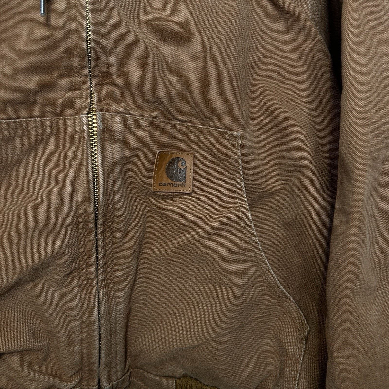 Carhartt Carhartt Quilt-Lined Hooded Canvas Active Jacket “Brown” Size US L / EU 52-54 / 3 - 5 Thumbnail