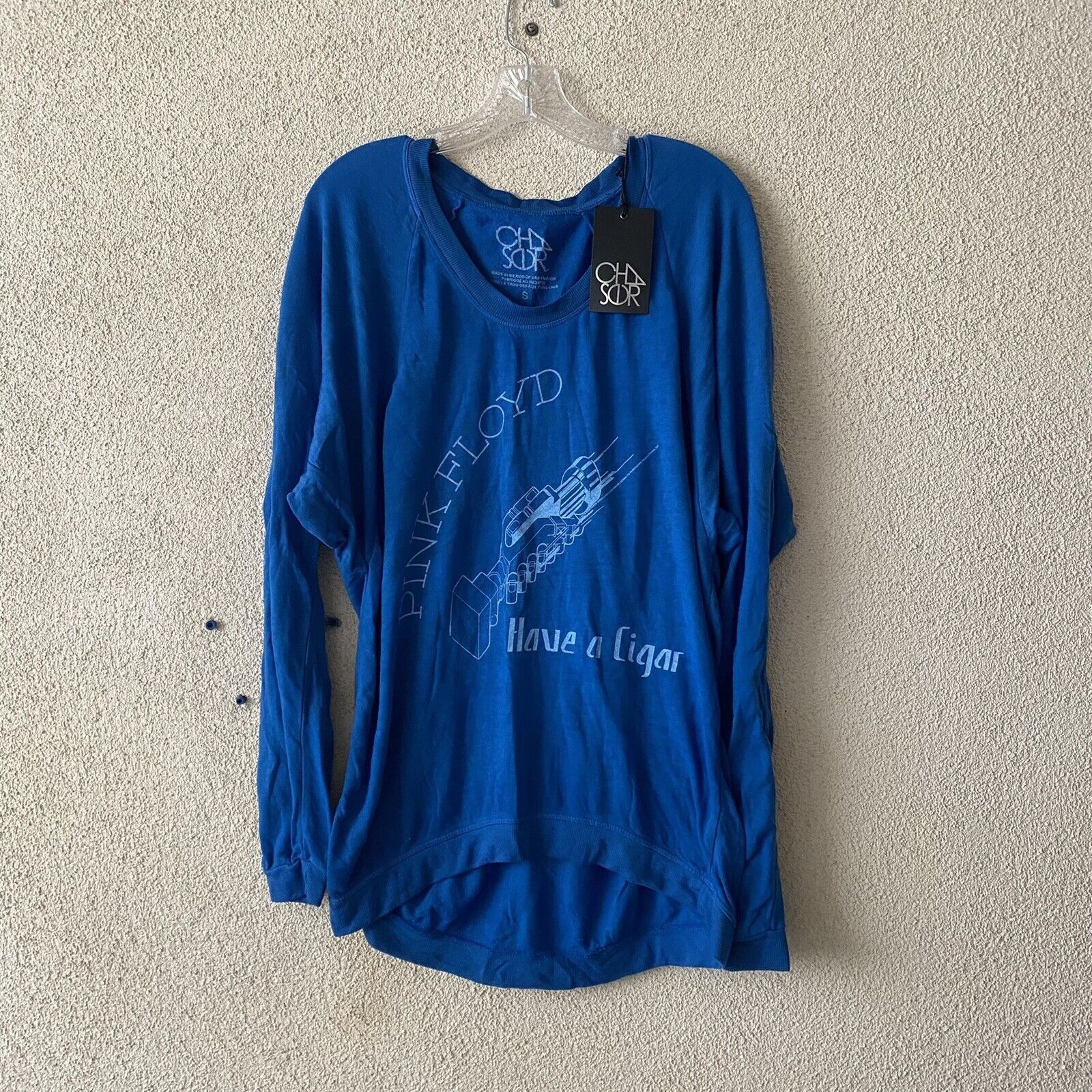 Chaser Brand Chaser Women Top Blue Pink Floyd Logo Pullover Sweatshirt Ro Size S / US 4 / IT 40 - 1 Thumbnail