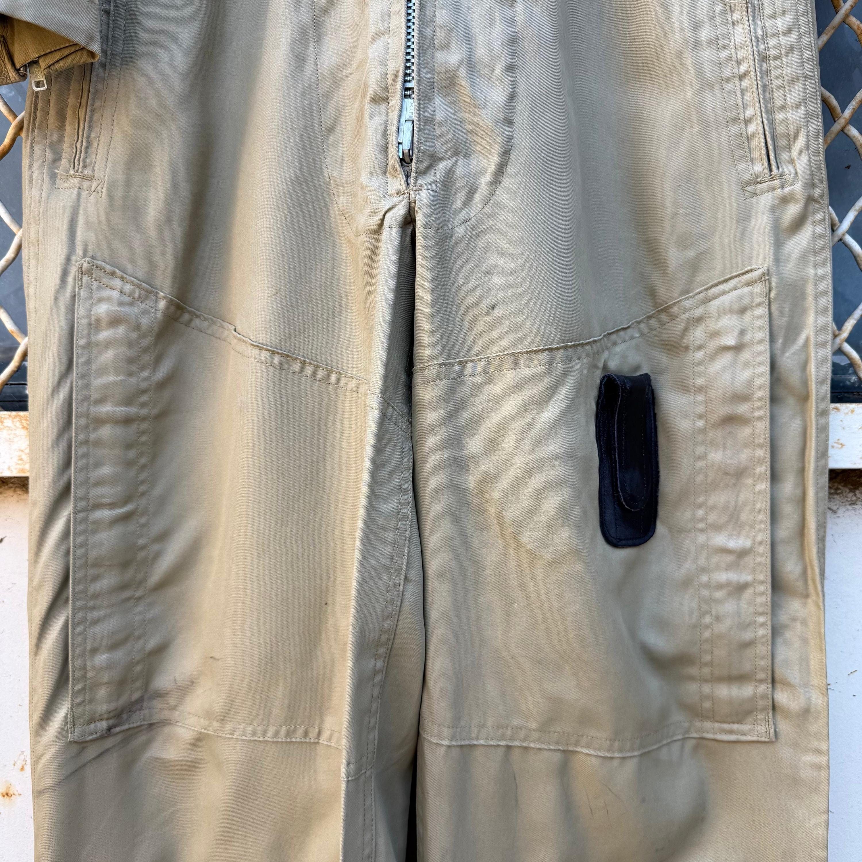 Vintage 50's US Navy AER Tan Khaki Summer Flying Coverall Size US 38 / EU 54 - 5 Thumbnail