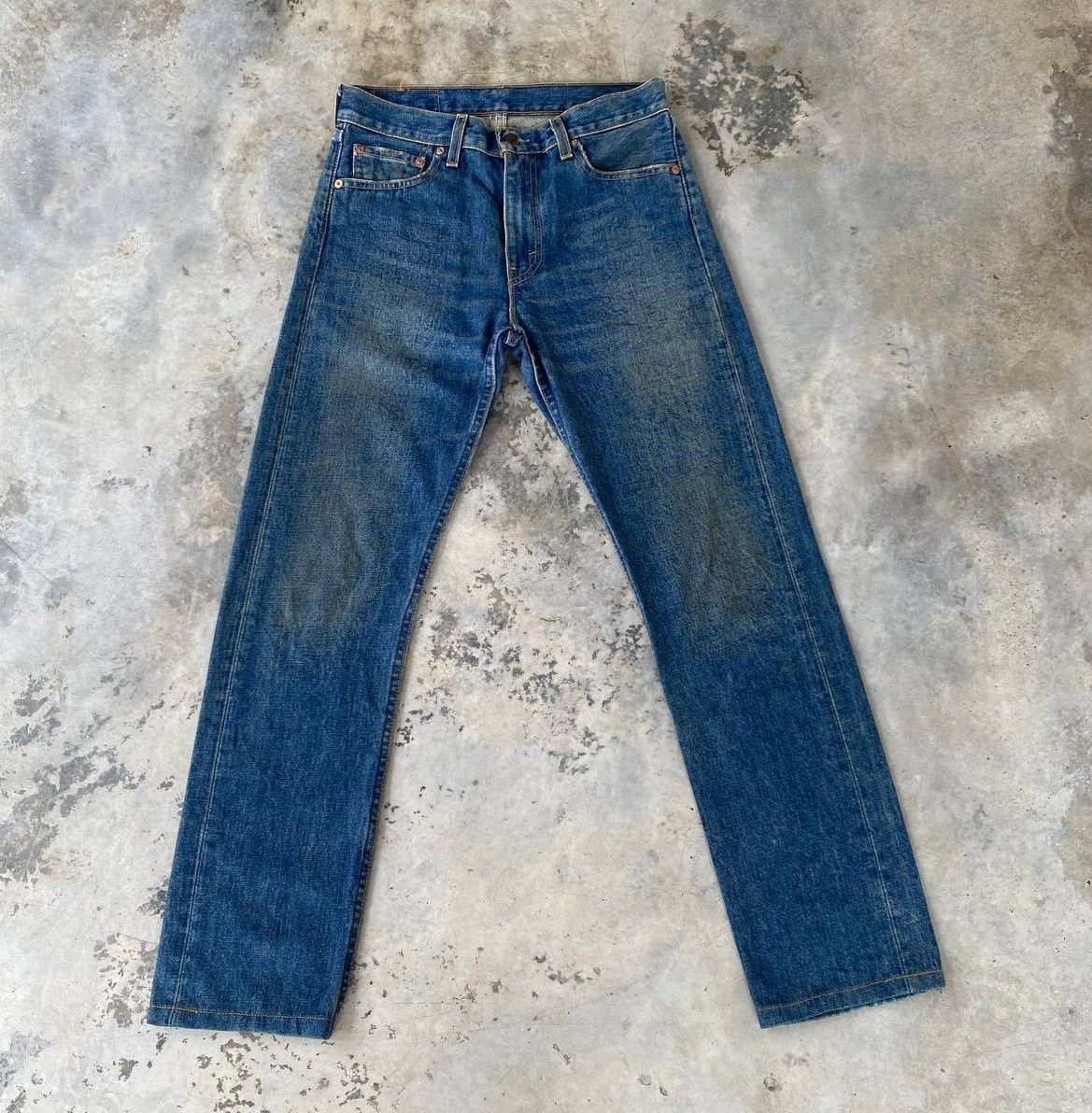 Levi's Vintage Clothing VINTAGE 00S LEVIS 505 BLUE RUSTY WASH W29X30"(J09-04) Size US 29 - 1 Thumbnail